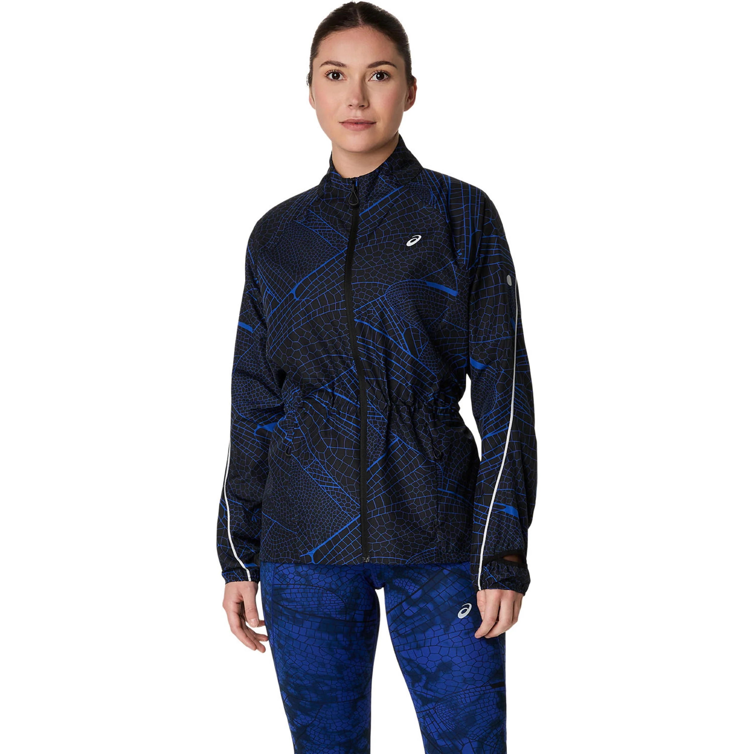 Road Lite-Show Packable Veste Running Femmes-Noir,Bleu Foncé