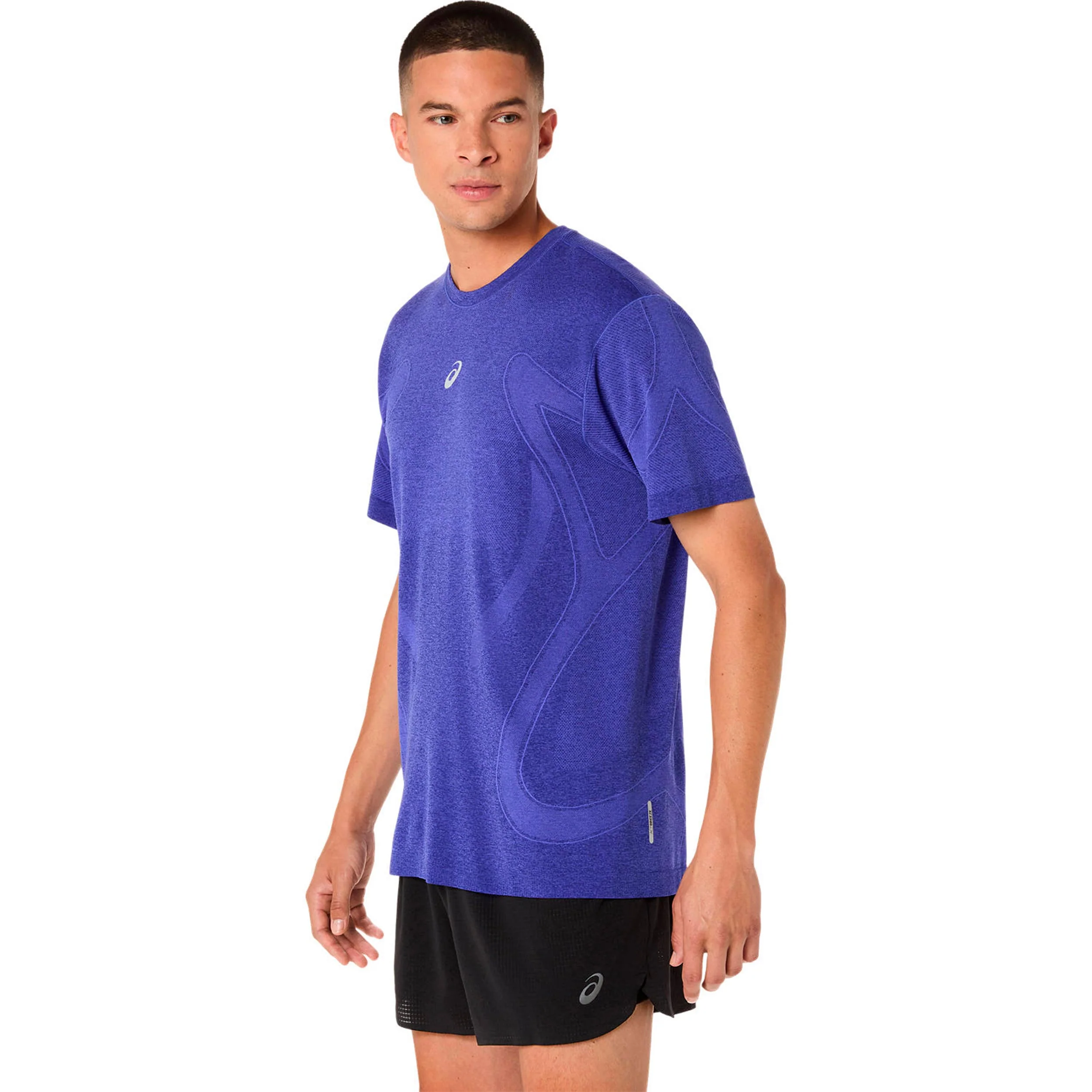 Road Seamless Maillot de course Hommes - bleu, lilas - Image 2