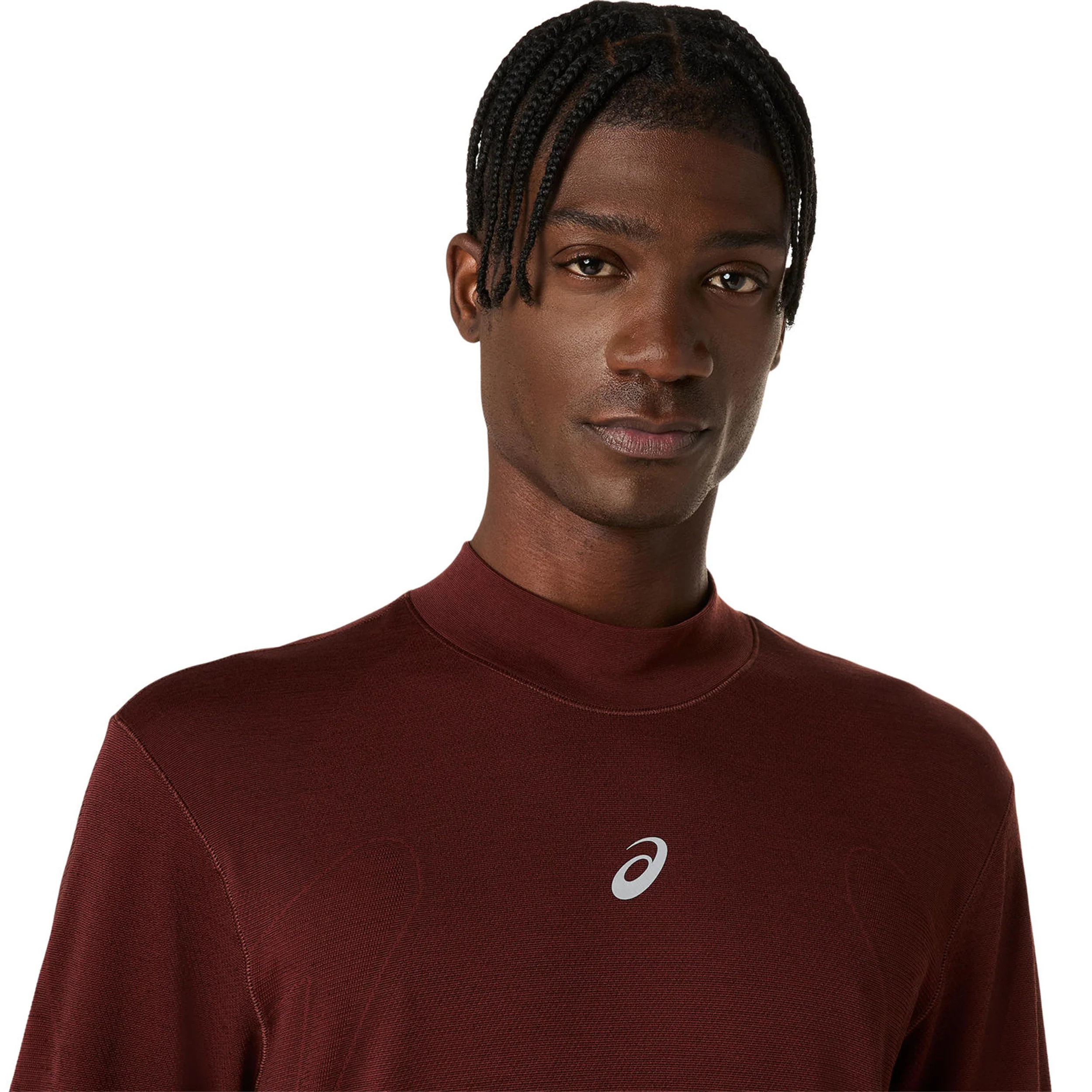 Road Winter Seamless Maillot de course Hommes - rouge vin - Image 4