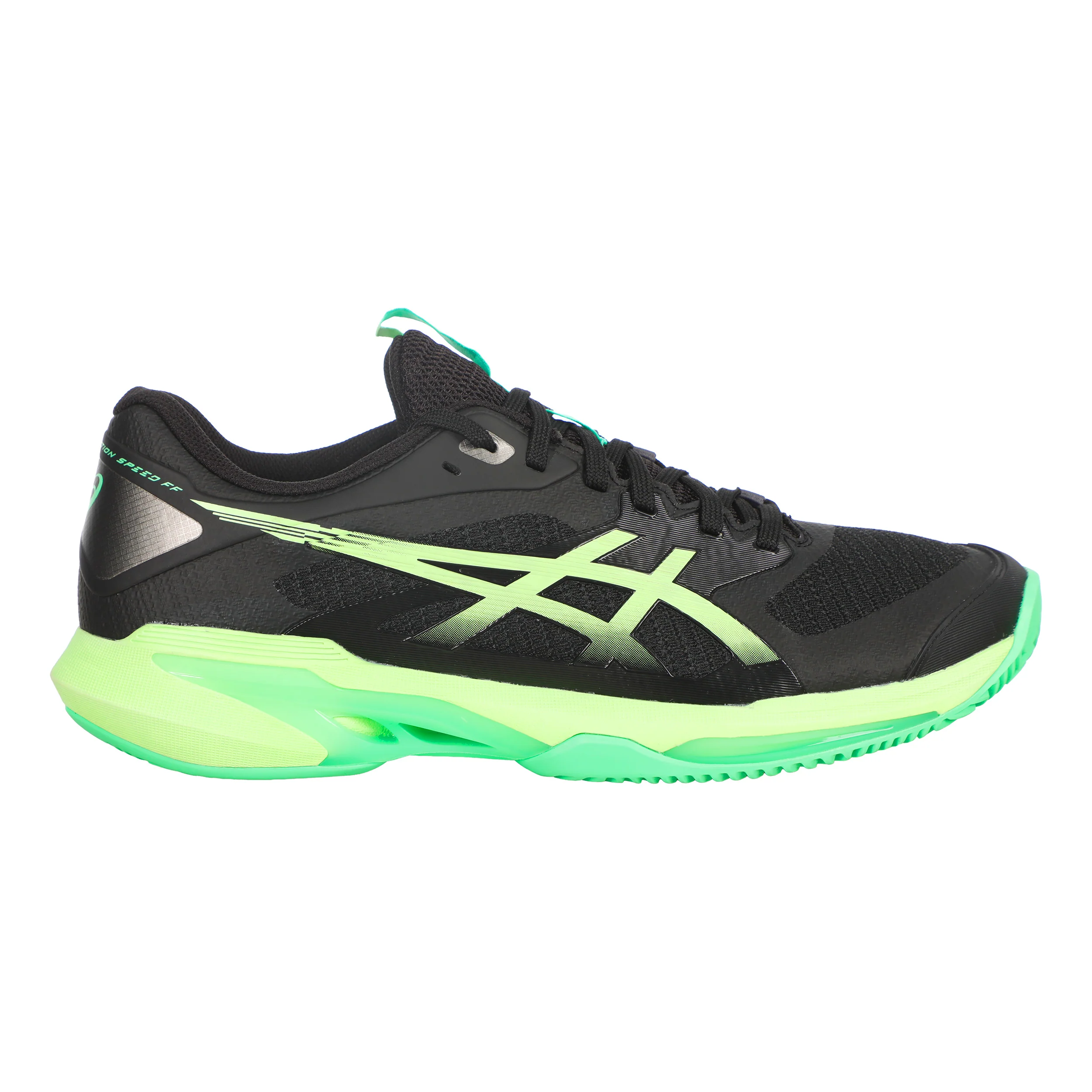 Solution Speed FF 4 Chaussure terre battue Hommes - noir, vert fluo