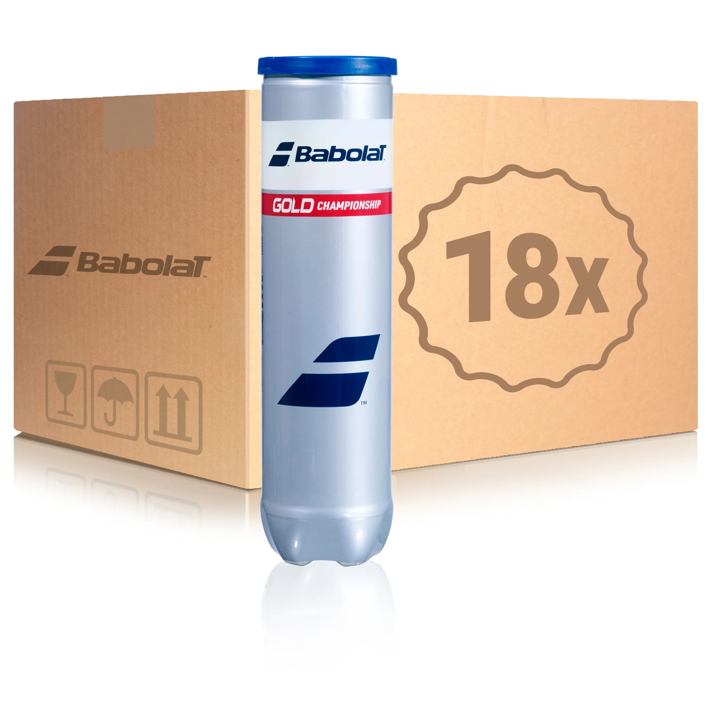 18 tubes de 4 Gold Championship X4 En carton