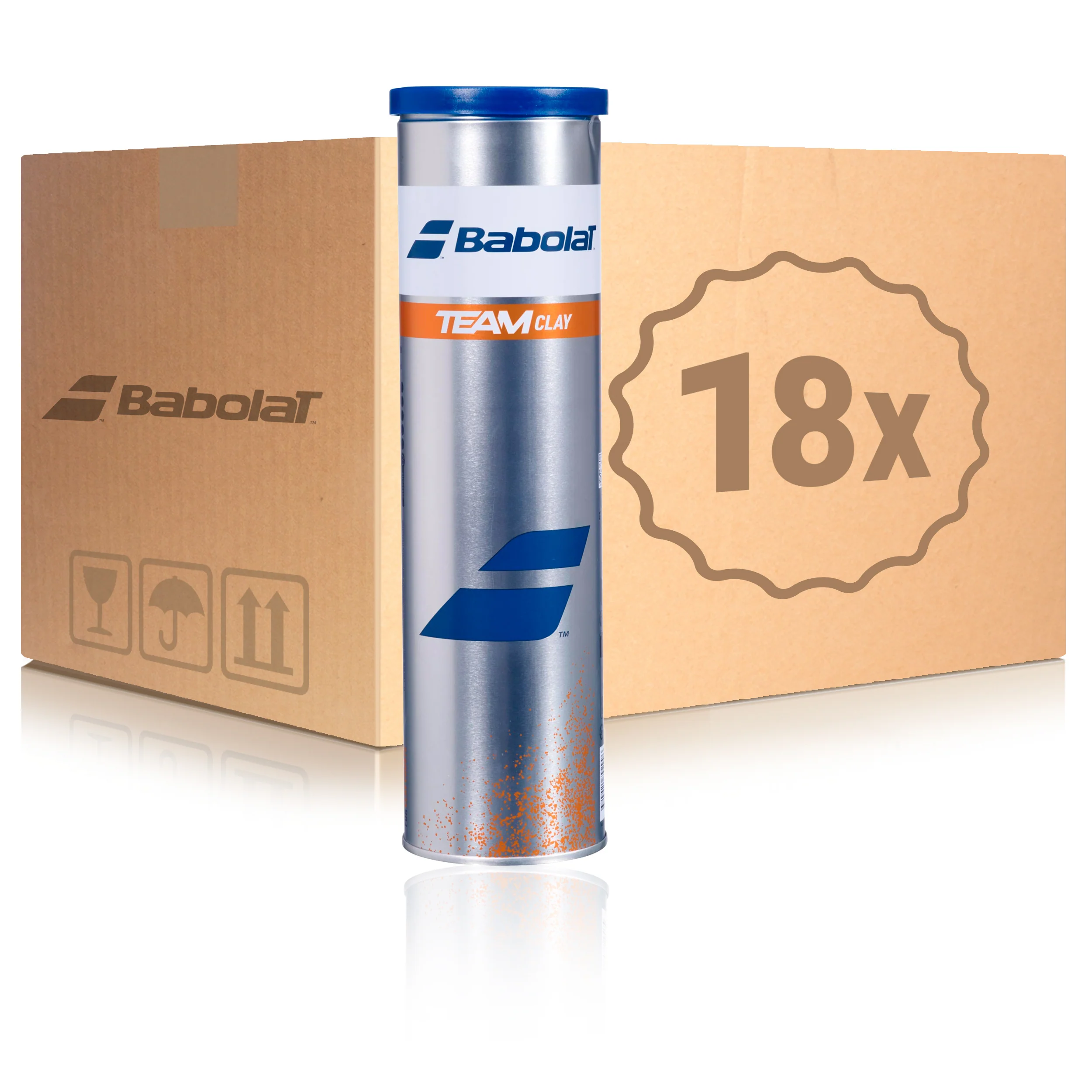 18 tubes de 4 Team Clay X En carton