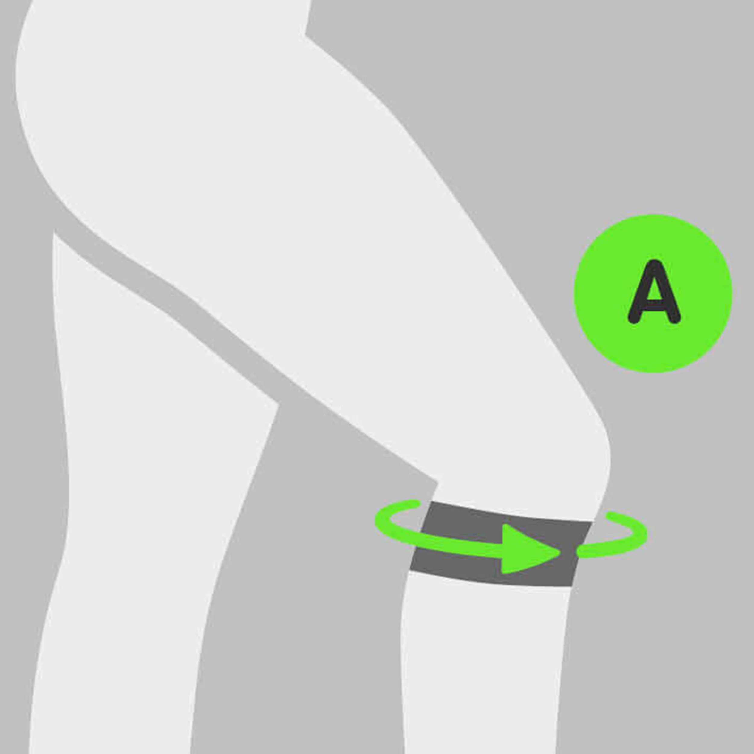 Sports Knee Strap Bandage Patella-Noir,Bleu Foncé - Image 4