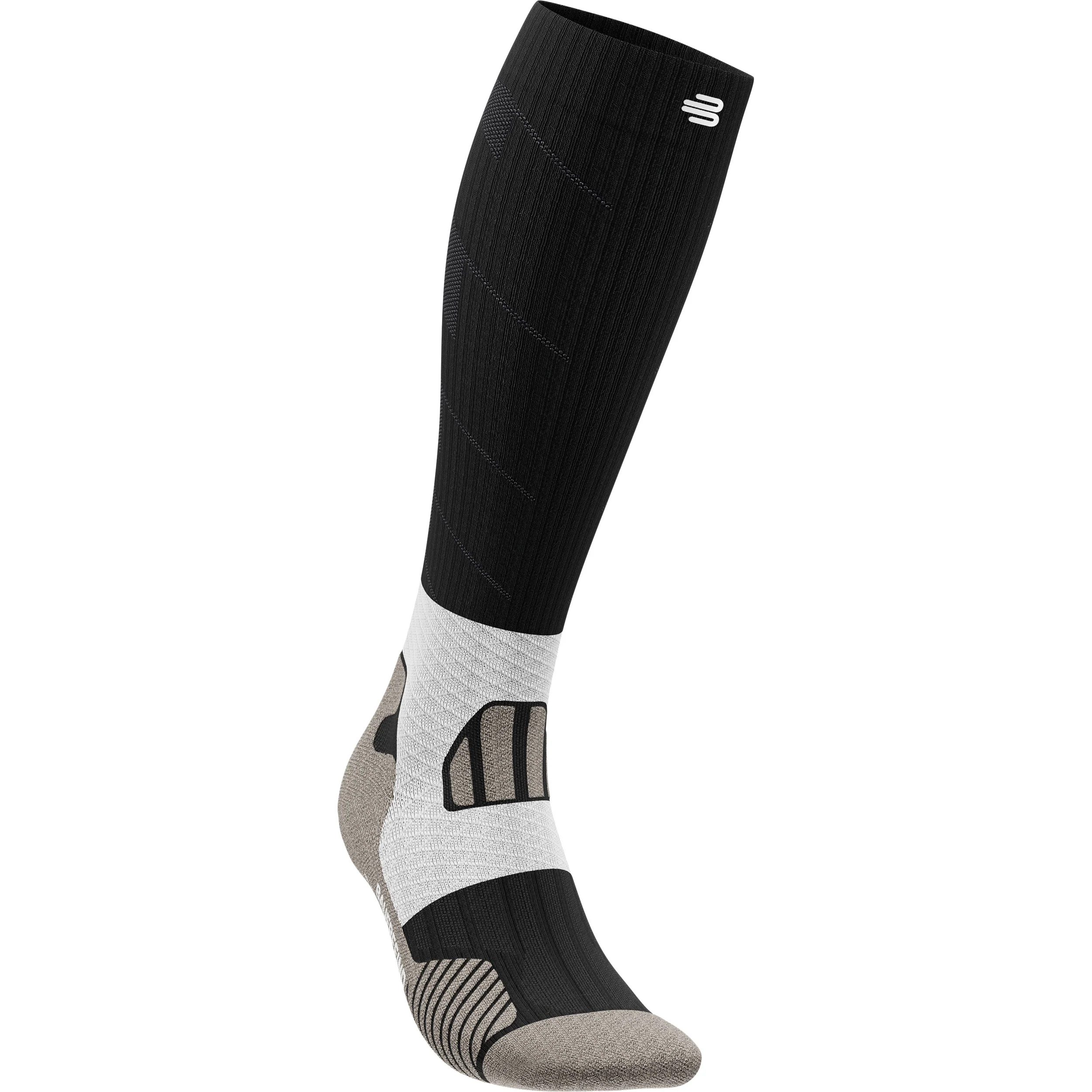 Trail Run Compression Chaussettes De Compression Hommes-Noir