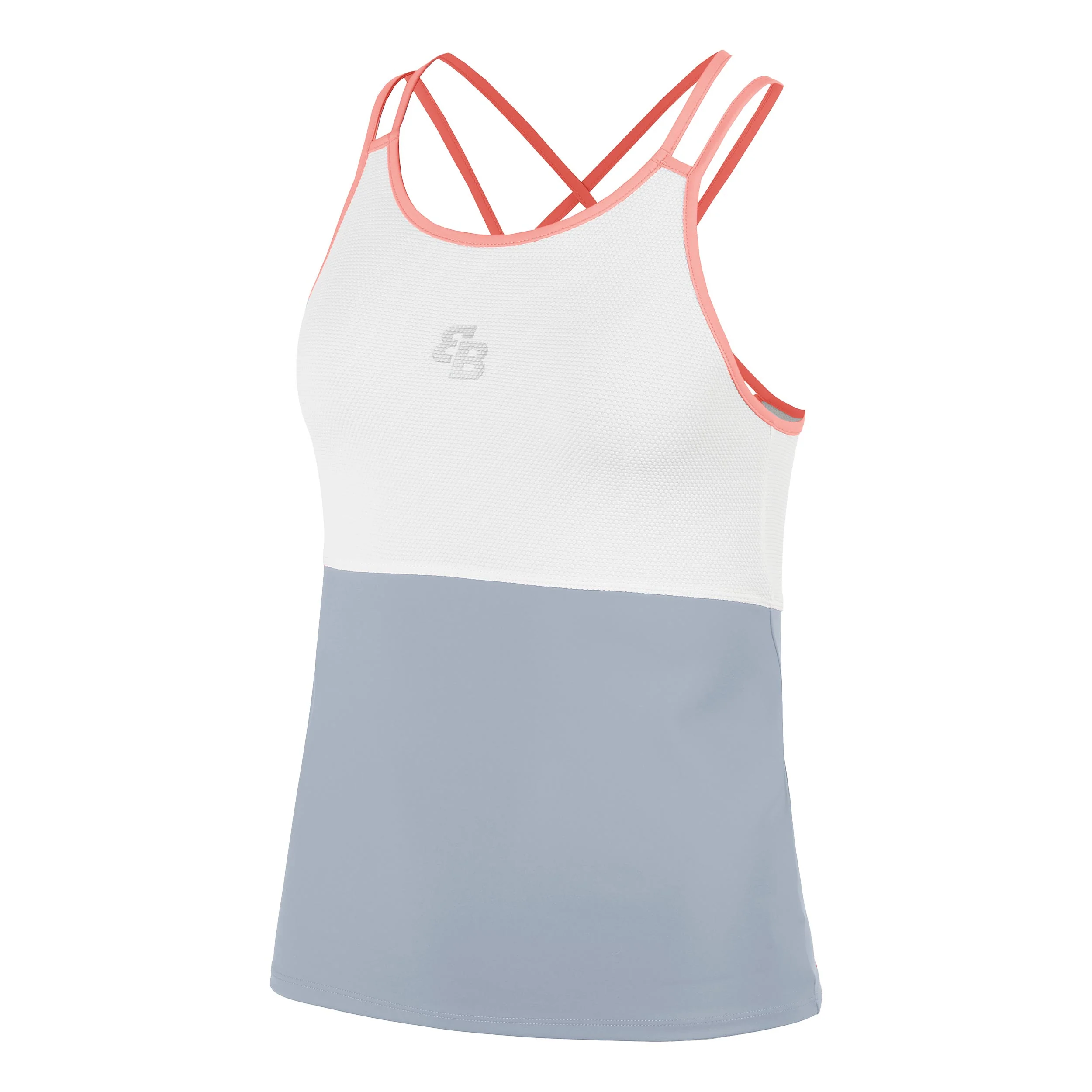Kyoto Débardeur Tank Top Femmes-Gris,Blanc