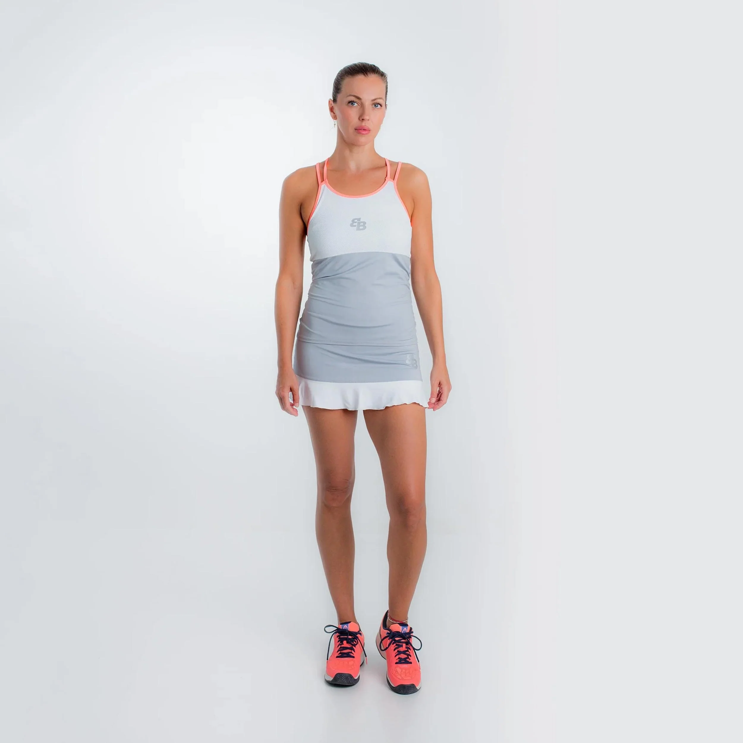 Kyoto Débardeur Tank Top Femmes-Gris,Blanc - Image 6
