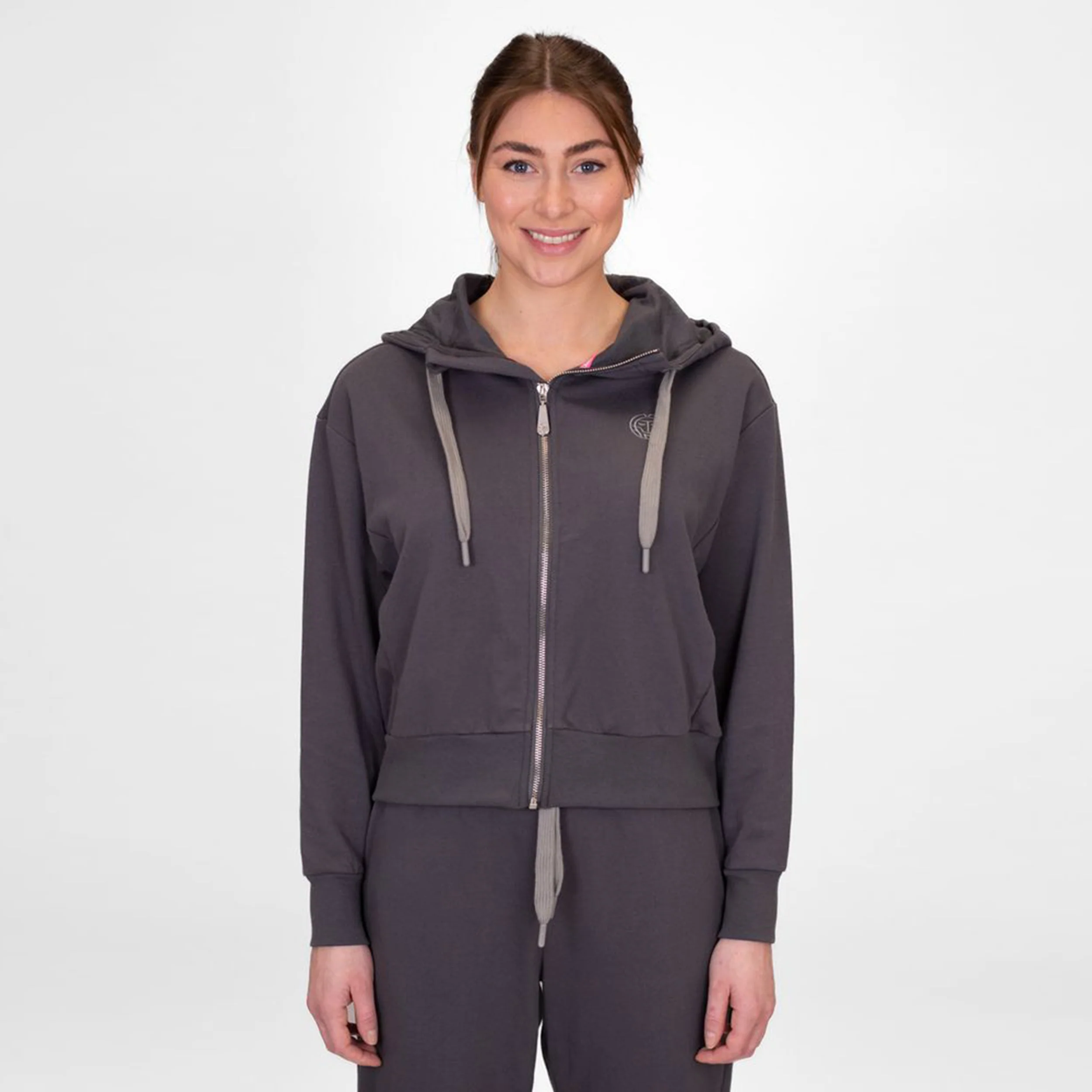 Chill Veste De Survêtement Femmes-Gris Foncé - Image 3