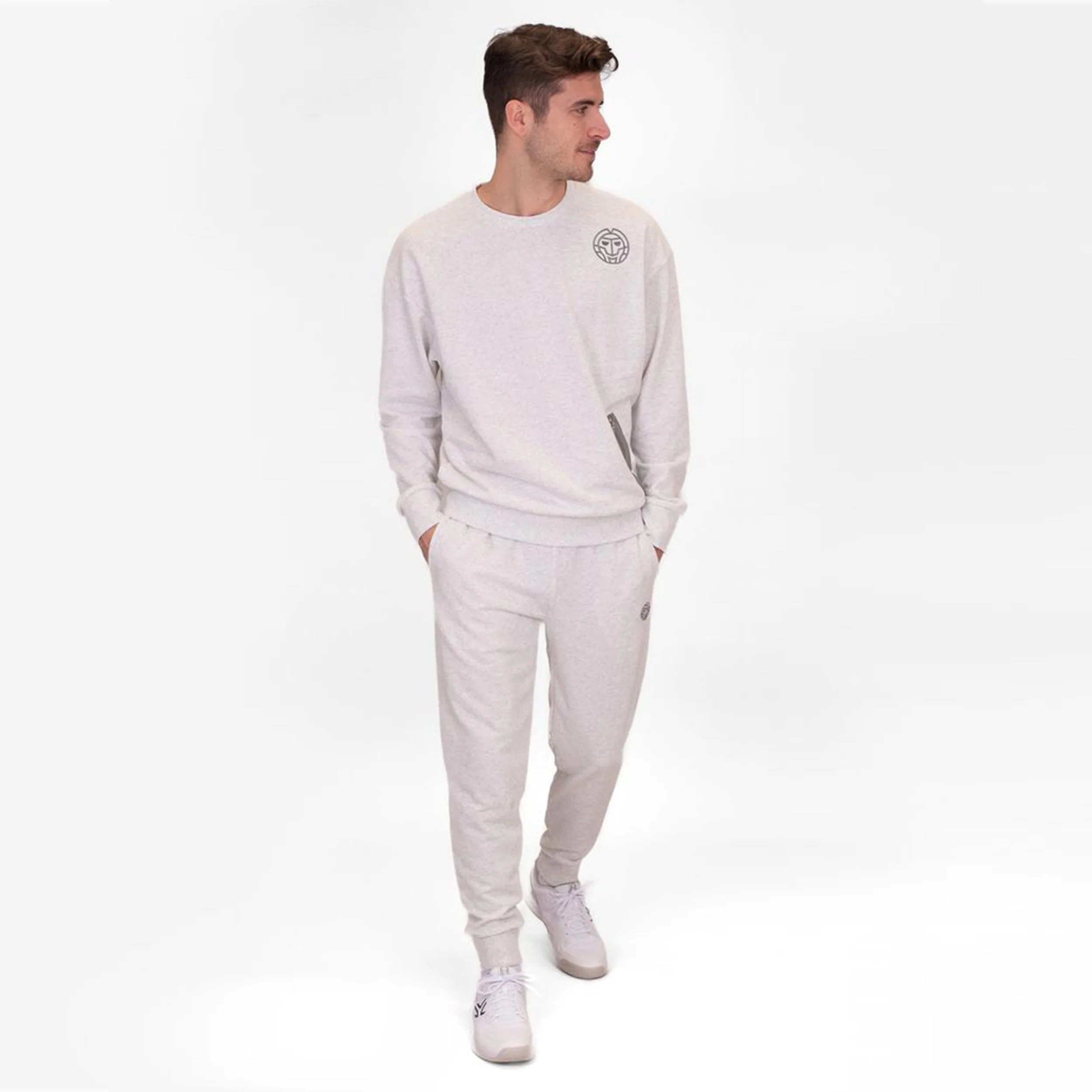 Chill Wide Leg Pantalon Survêtement Hommes-Blanc - Image 5