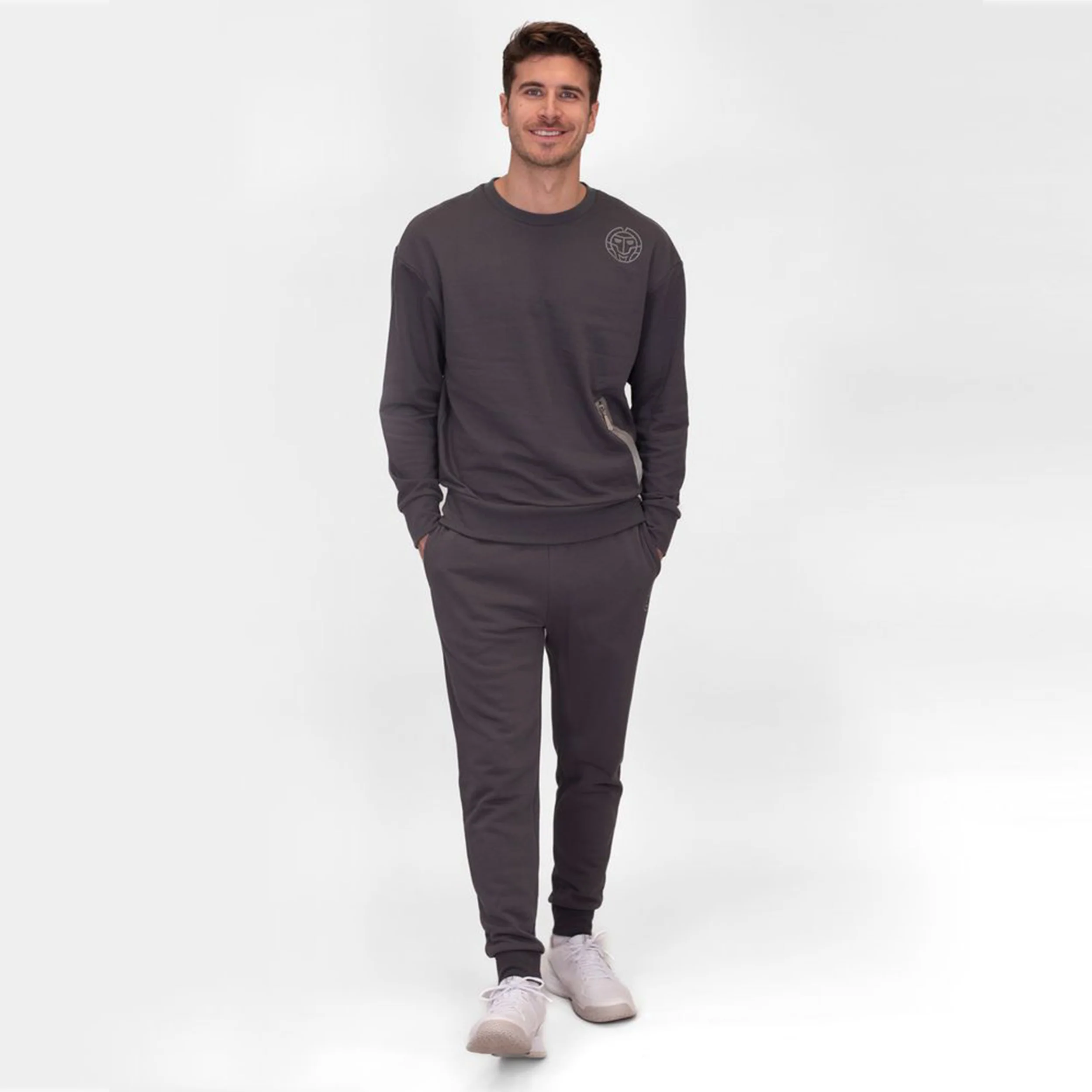 Chill Wide Leg Pantalon Survêtement Hommes-Gris - Image 5