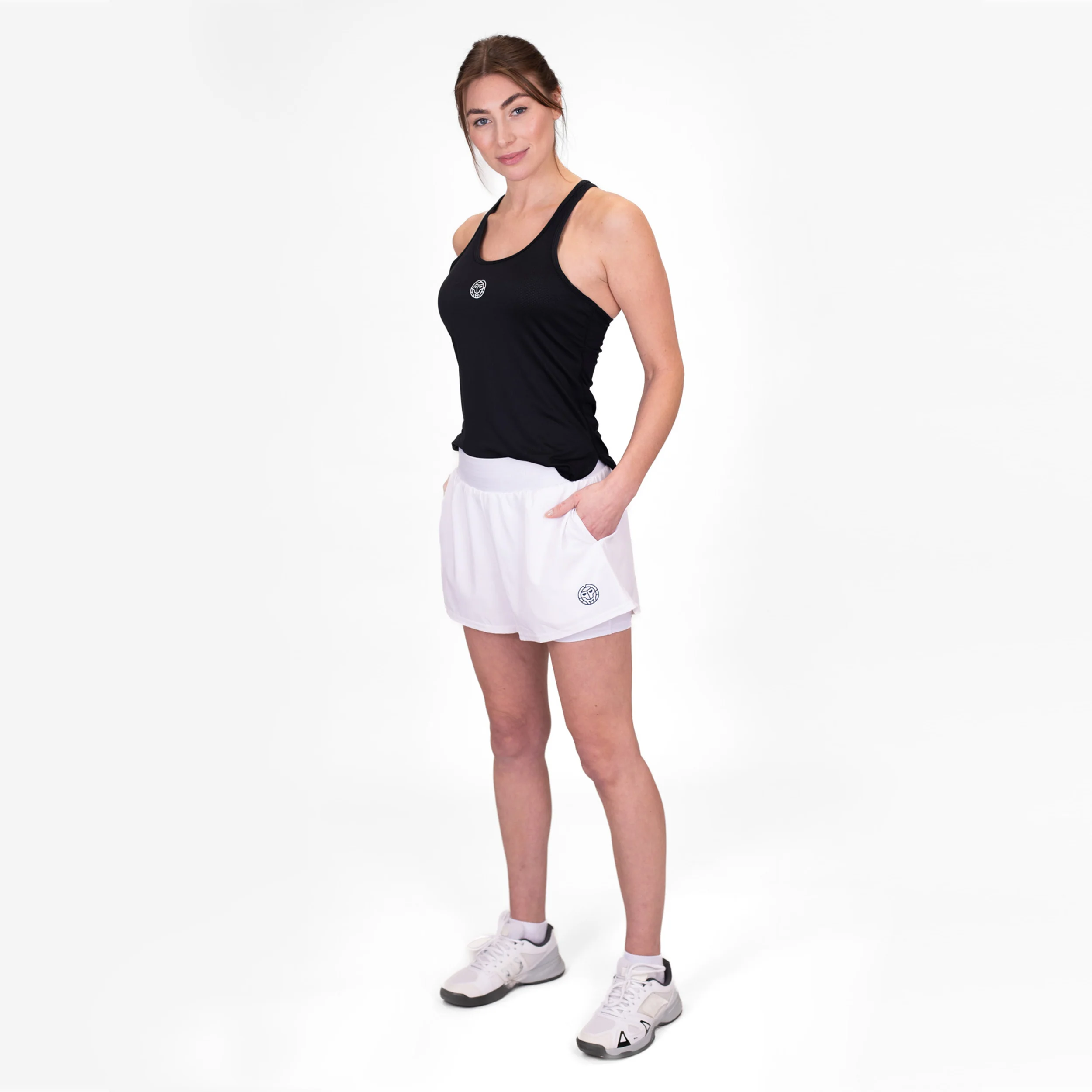 Crew 2 In 1 Shorts Femmes-Blanc - Image 9