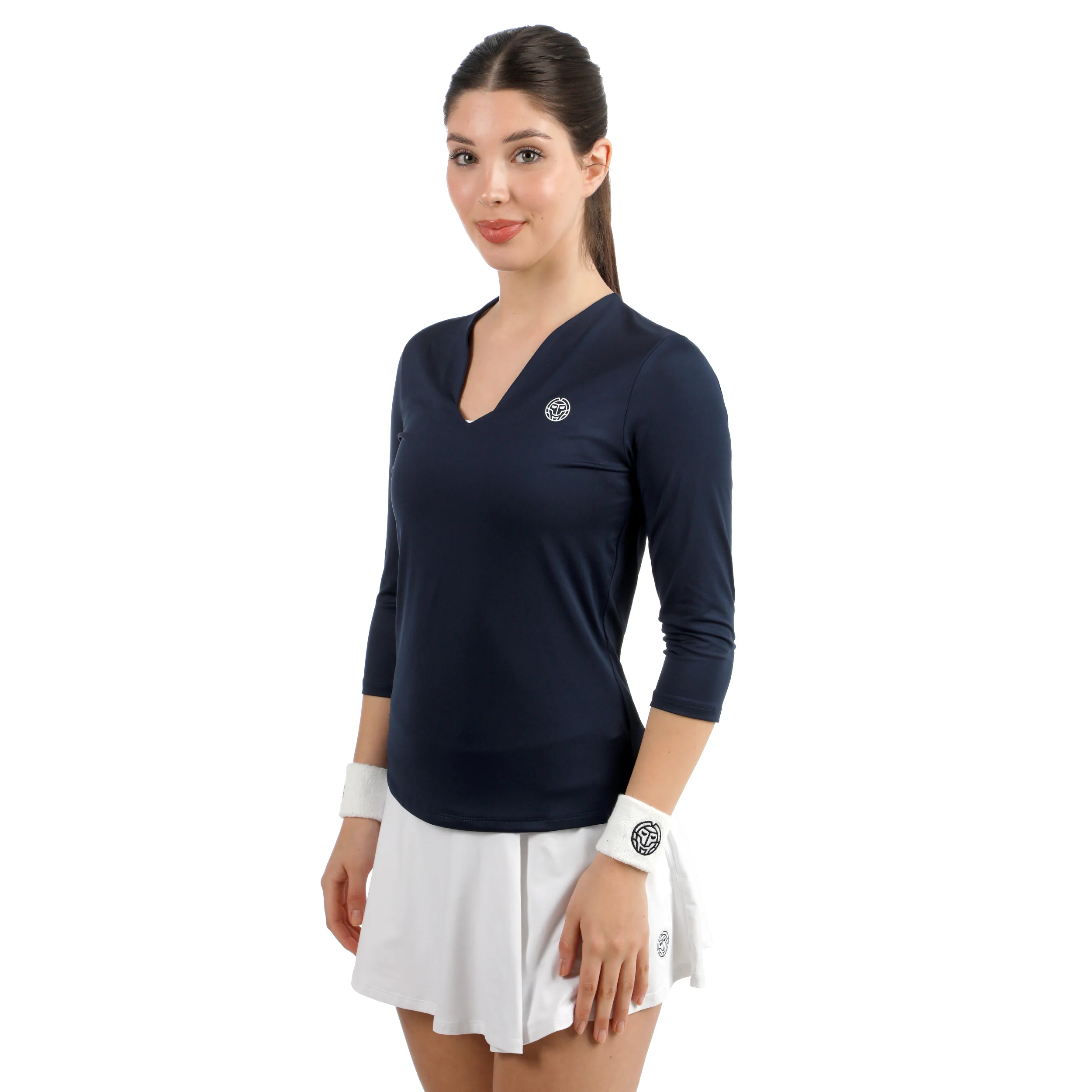 Crew 2.0 V-Neck Haut manches longues Femmes-bleu foncé
