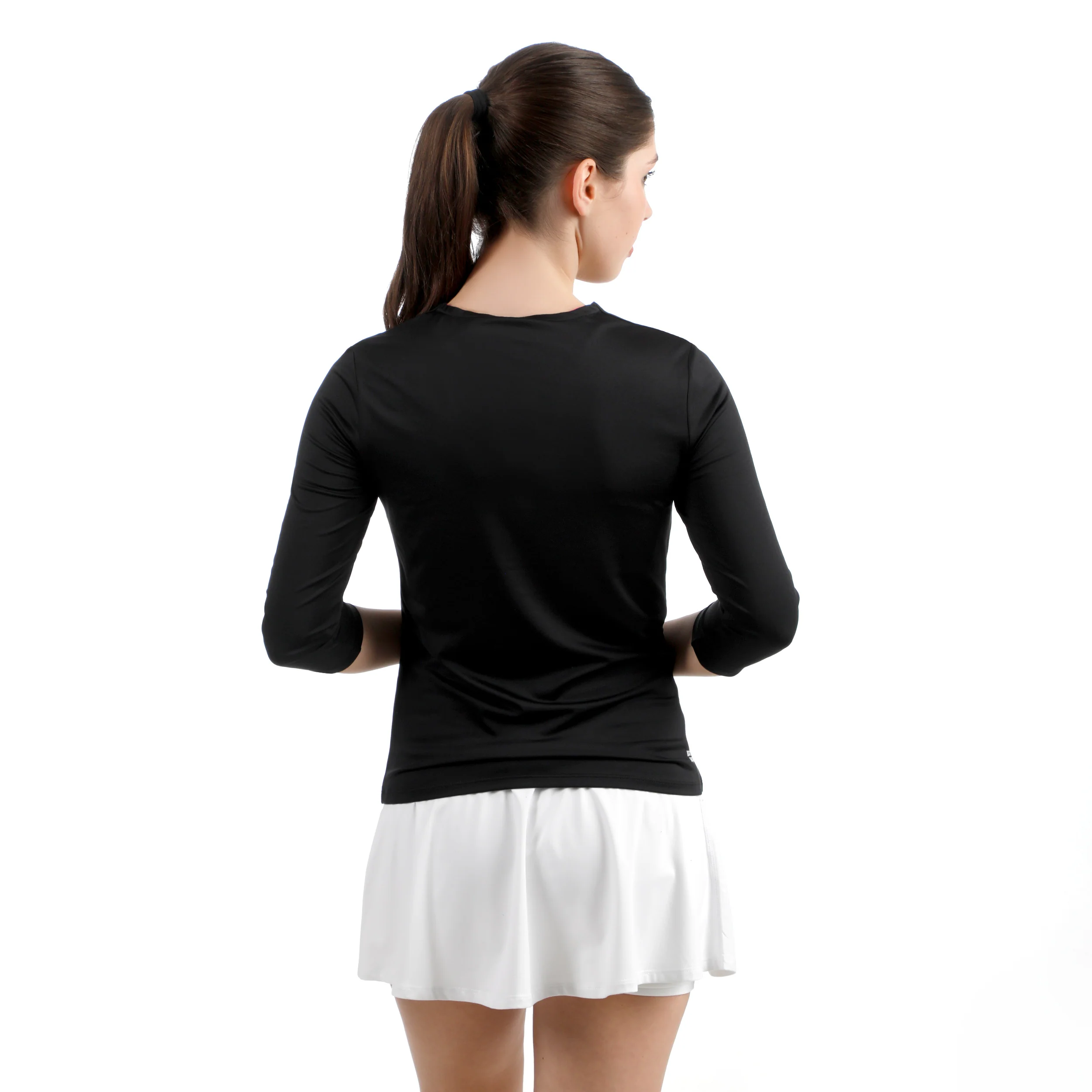 Crew 2.0 V-Neck Haut manches longues Femmes-noir - Image 2