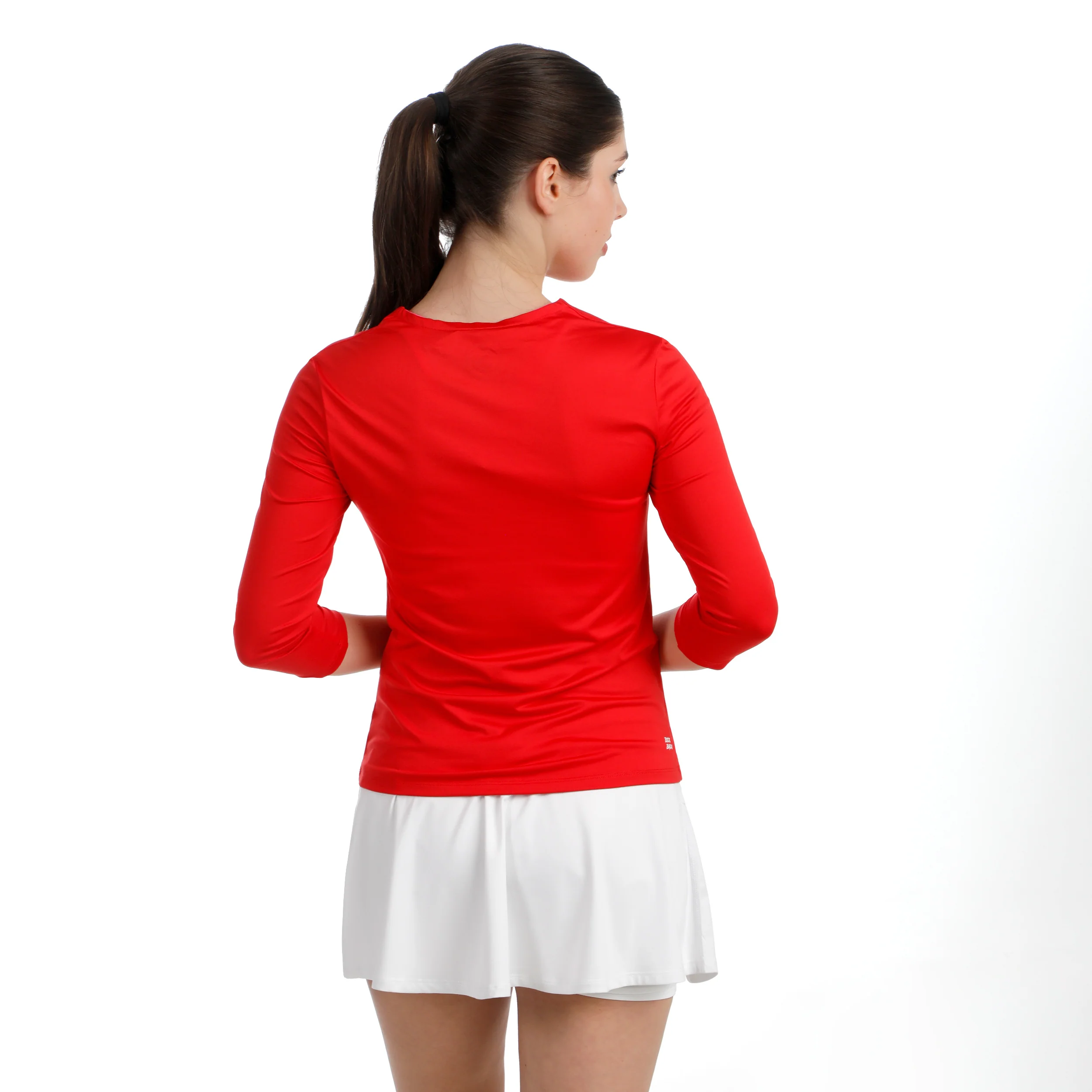Crew 2.0 V-Neck Haut manches longues Femmes-rouge - Image 2