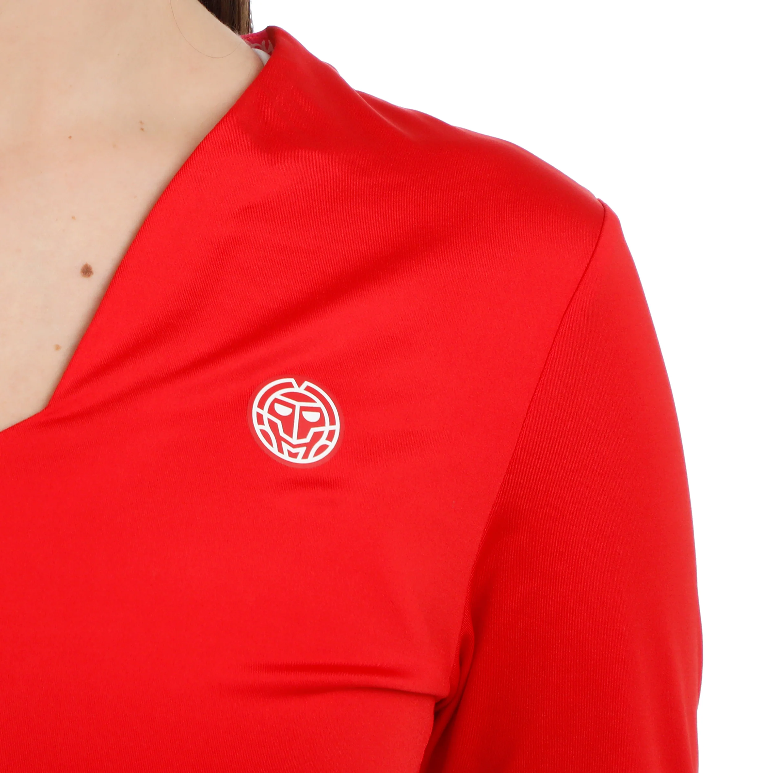 Crew 2.0 V-Neck Haut manches longues Femmes-rouge - Image 3