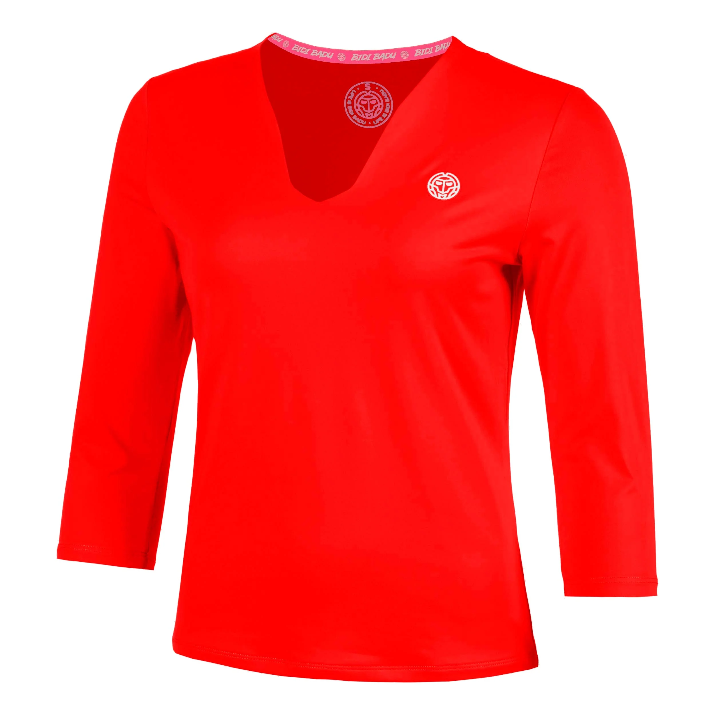 Crew 2.0 V-Neck Haut manches longues Femmes-rouge - Image 5