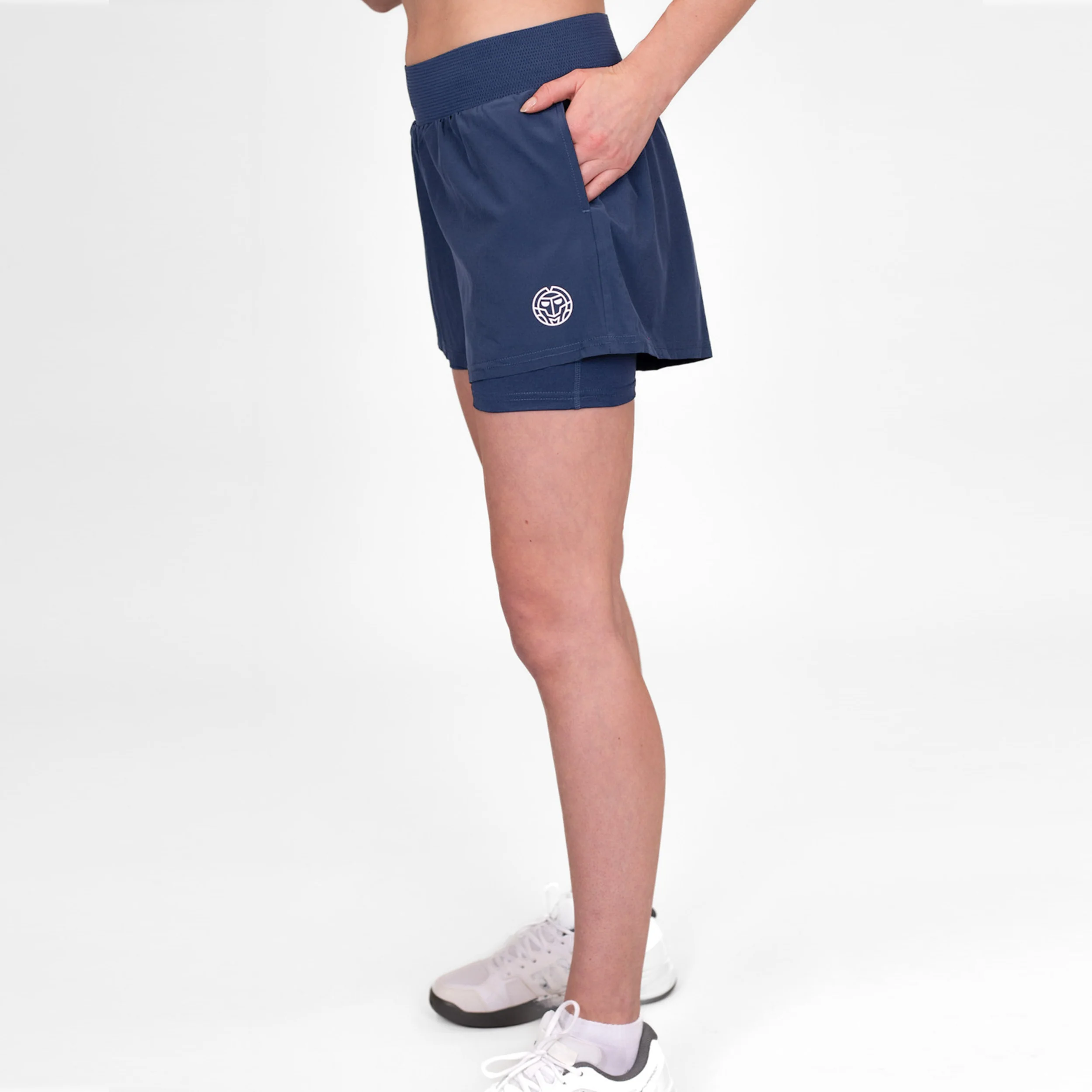 Crew 2in1 Shorts Femmes-Bleu Foncé - Image 7