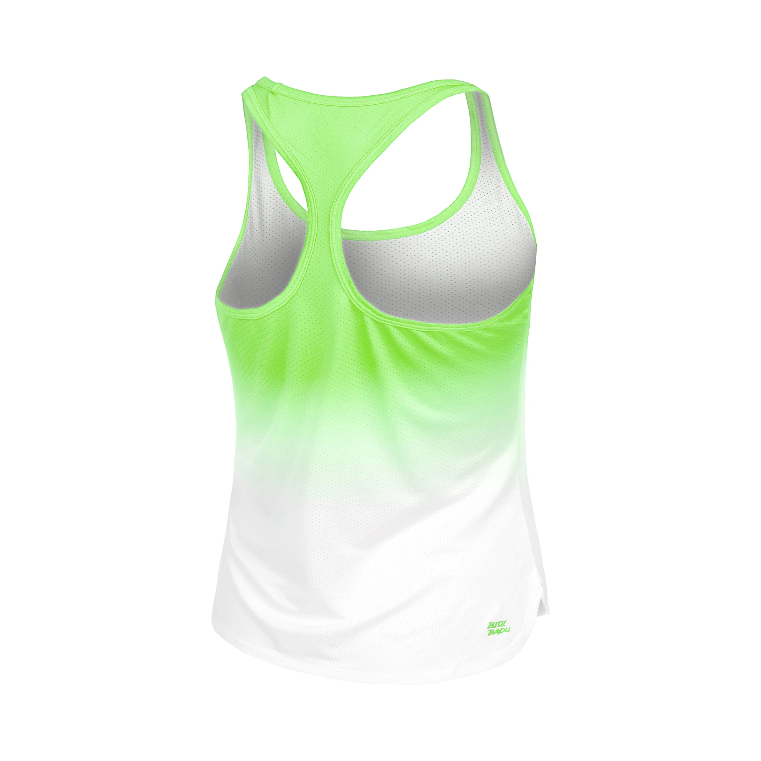 Crew Gradiant Débardeur Tank Top Filles-Vert Fluo,Blanc - Image 2