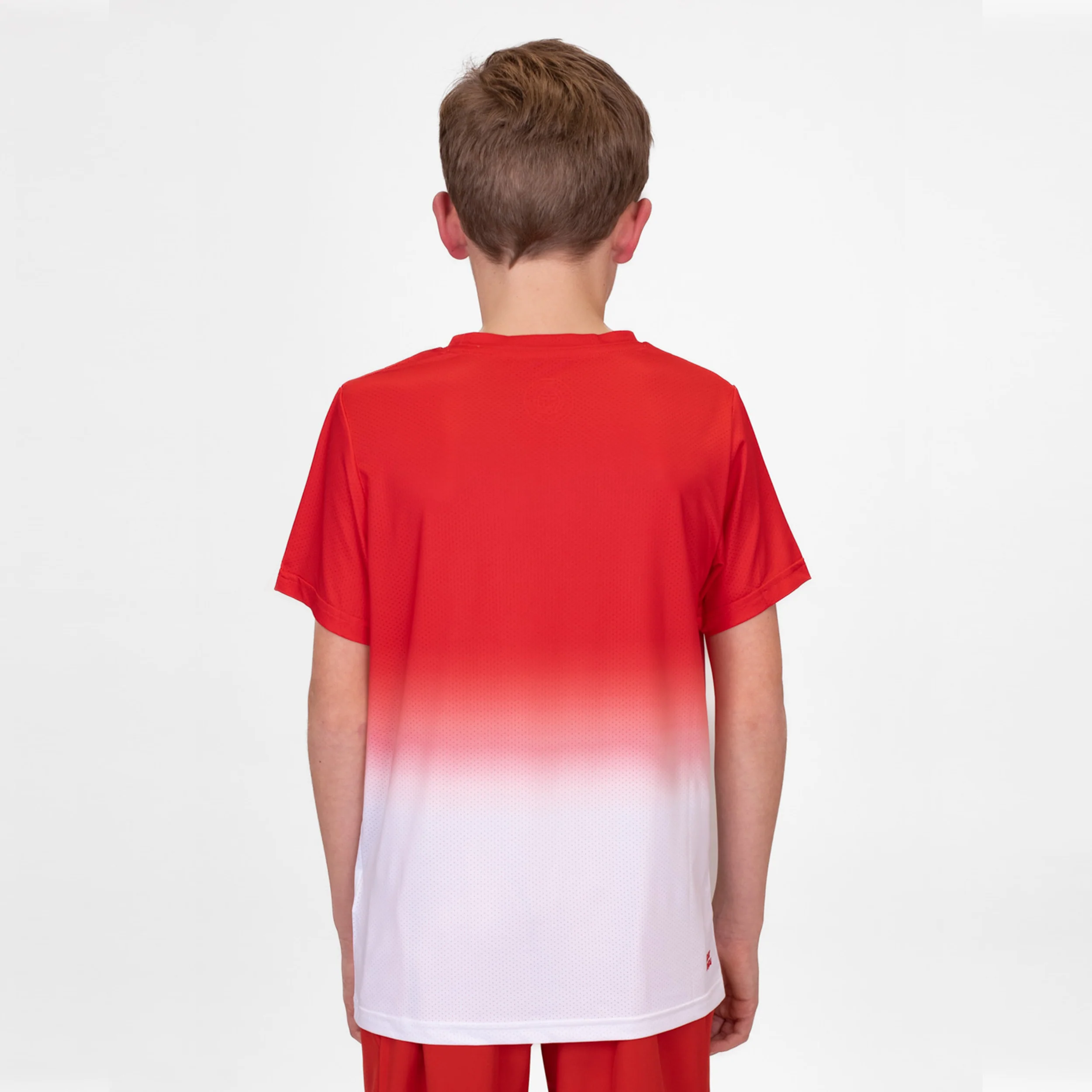 Crew Gradiant T-shirt Garçons-Rouge,Blanc - Image 7