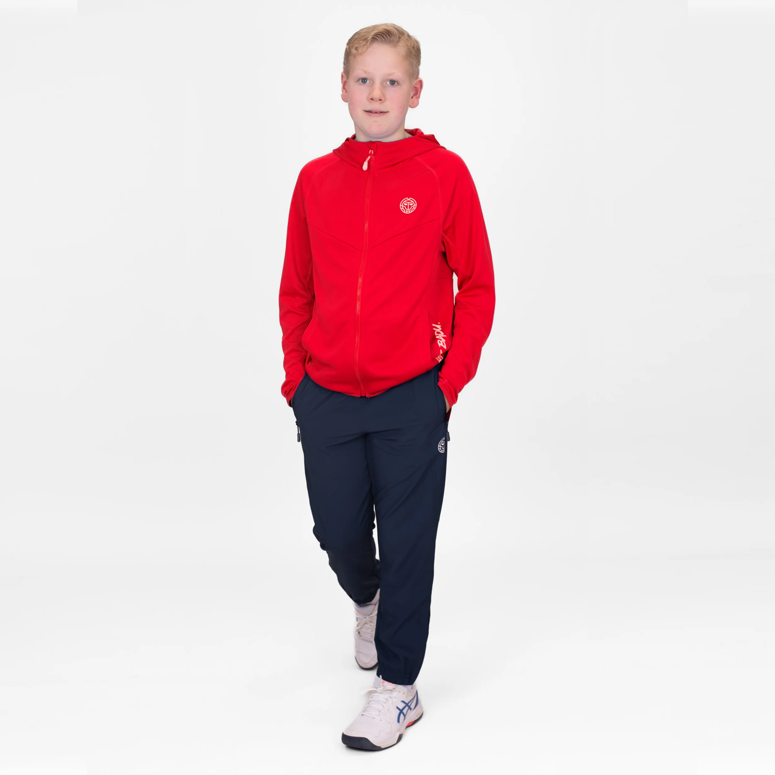 Crew Hood Veste De Survêtement Garçons-Rouge - Image 9