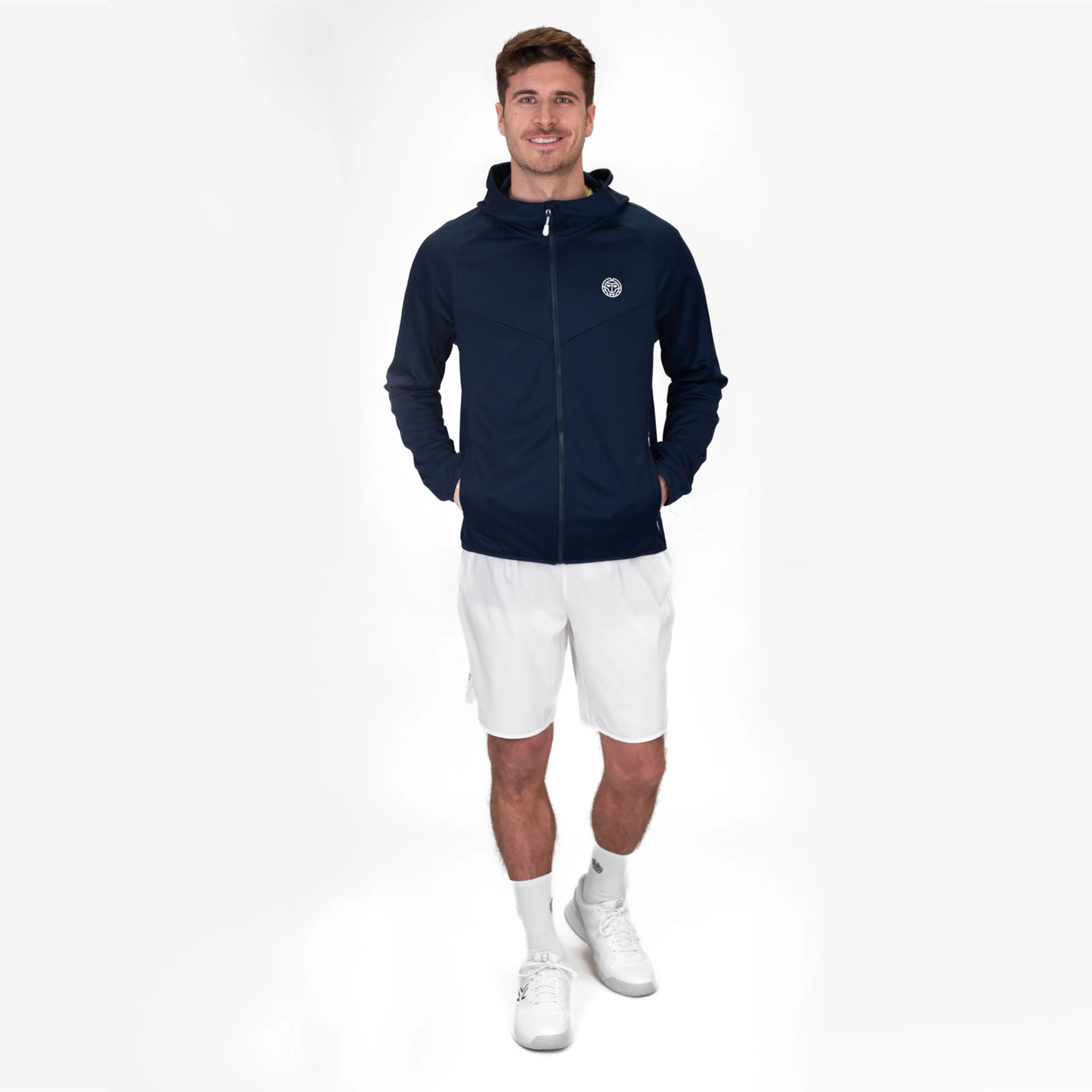 Crew Hood Veste De Survêtement Hommes-Bleu Foncé - Image 9
