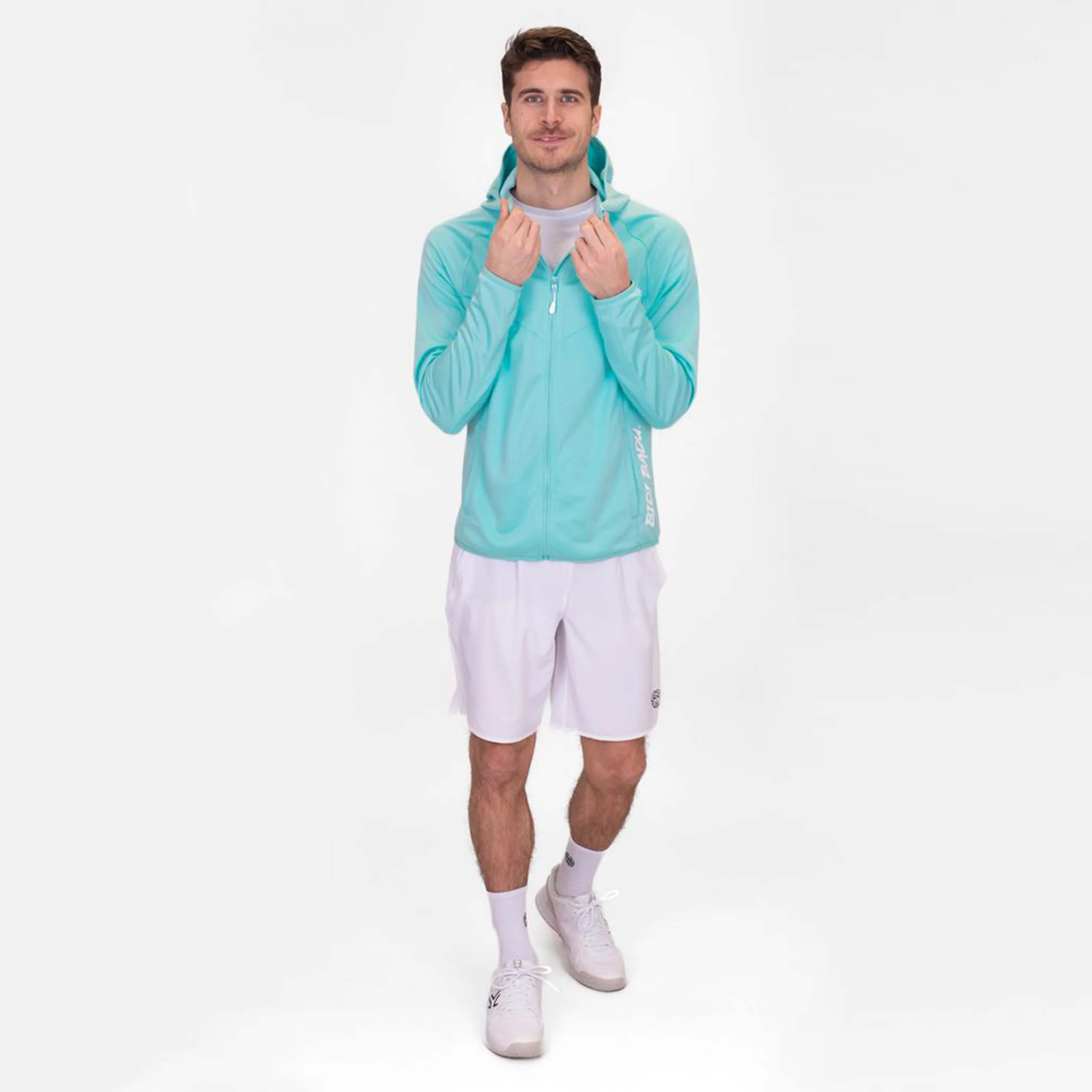 Crew Hood Veste De Survêtement Hommes-Turquoise - Image 9