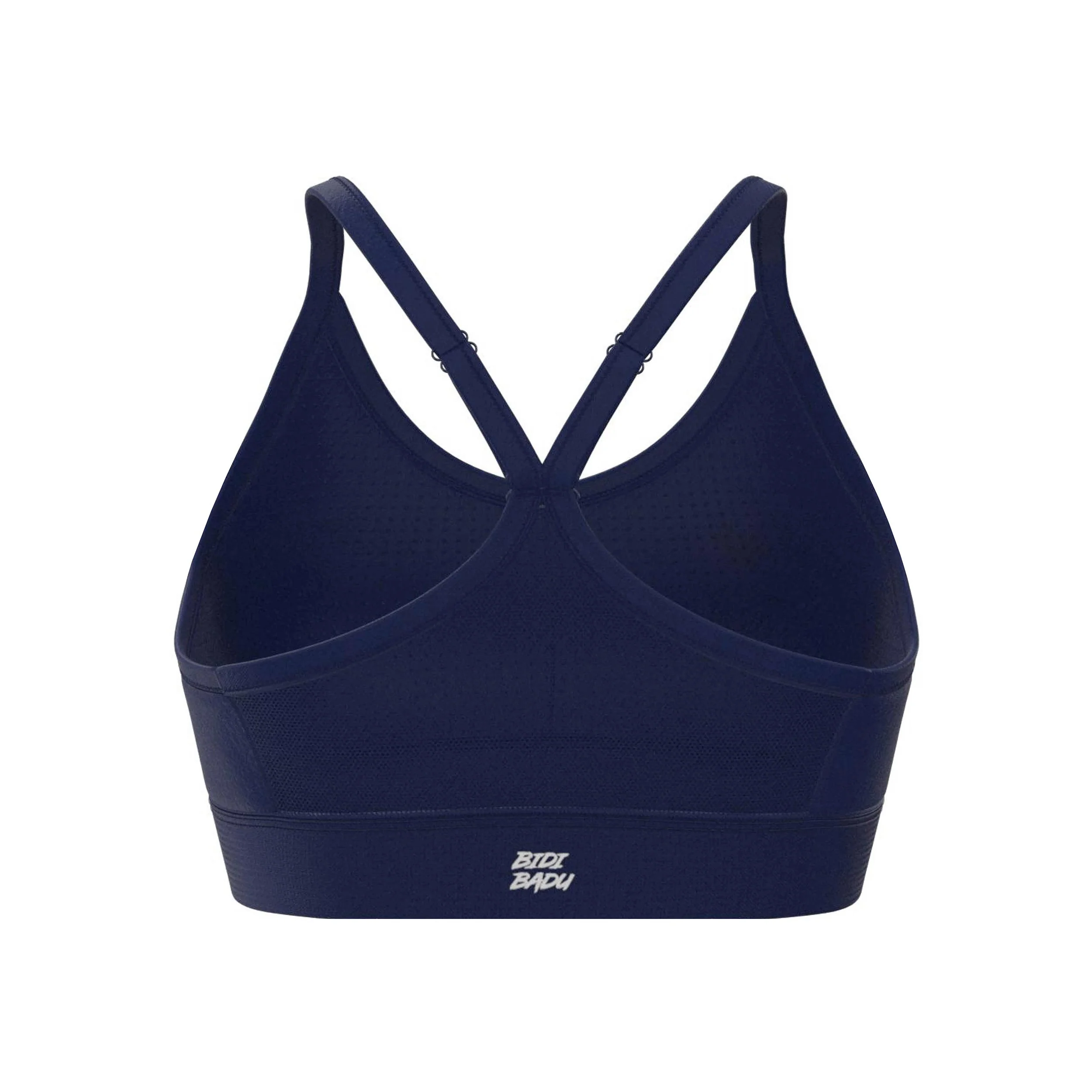 Crew Low Support Strappy Soutien-gorge Sport Femmes-Bleu Foncé - Image 2