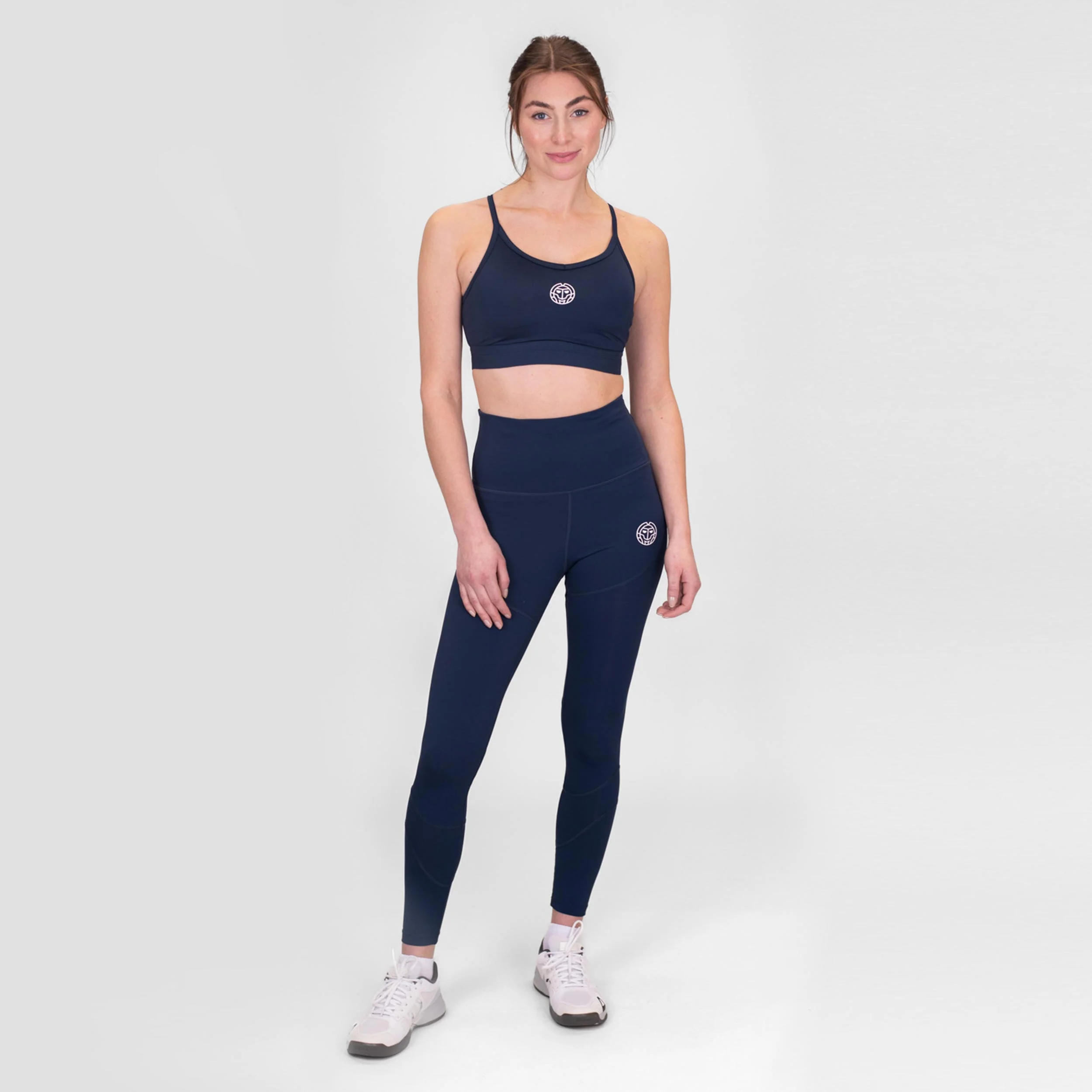 Crew Low Support Strappy Soutien-gorge Sport Femmes-Bleu Foncé - Image 5