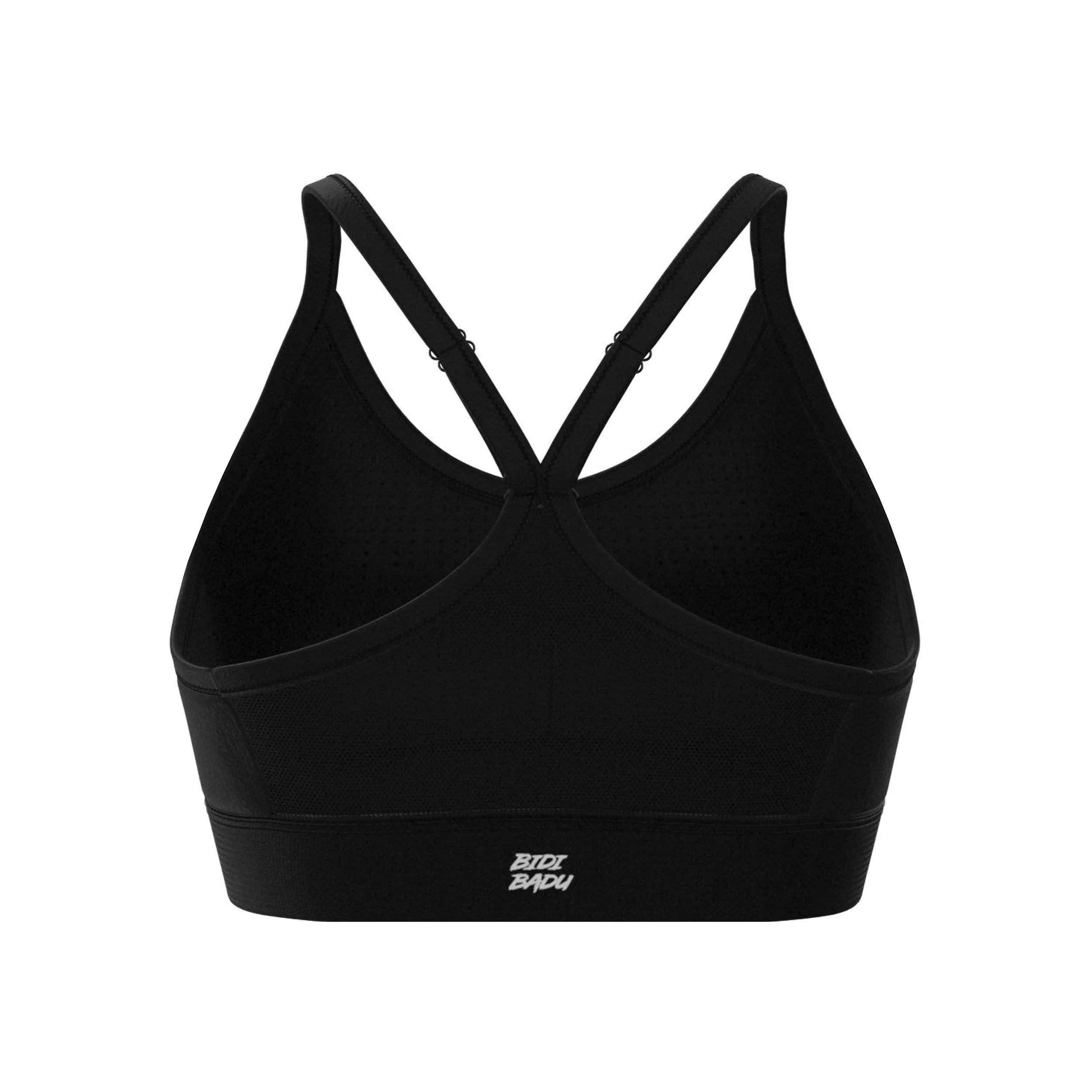 Crew Low Support Strappy Soutien-gorge Sport Femmes-Noir - Image 2