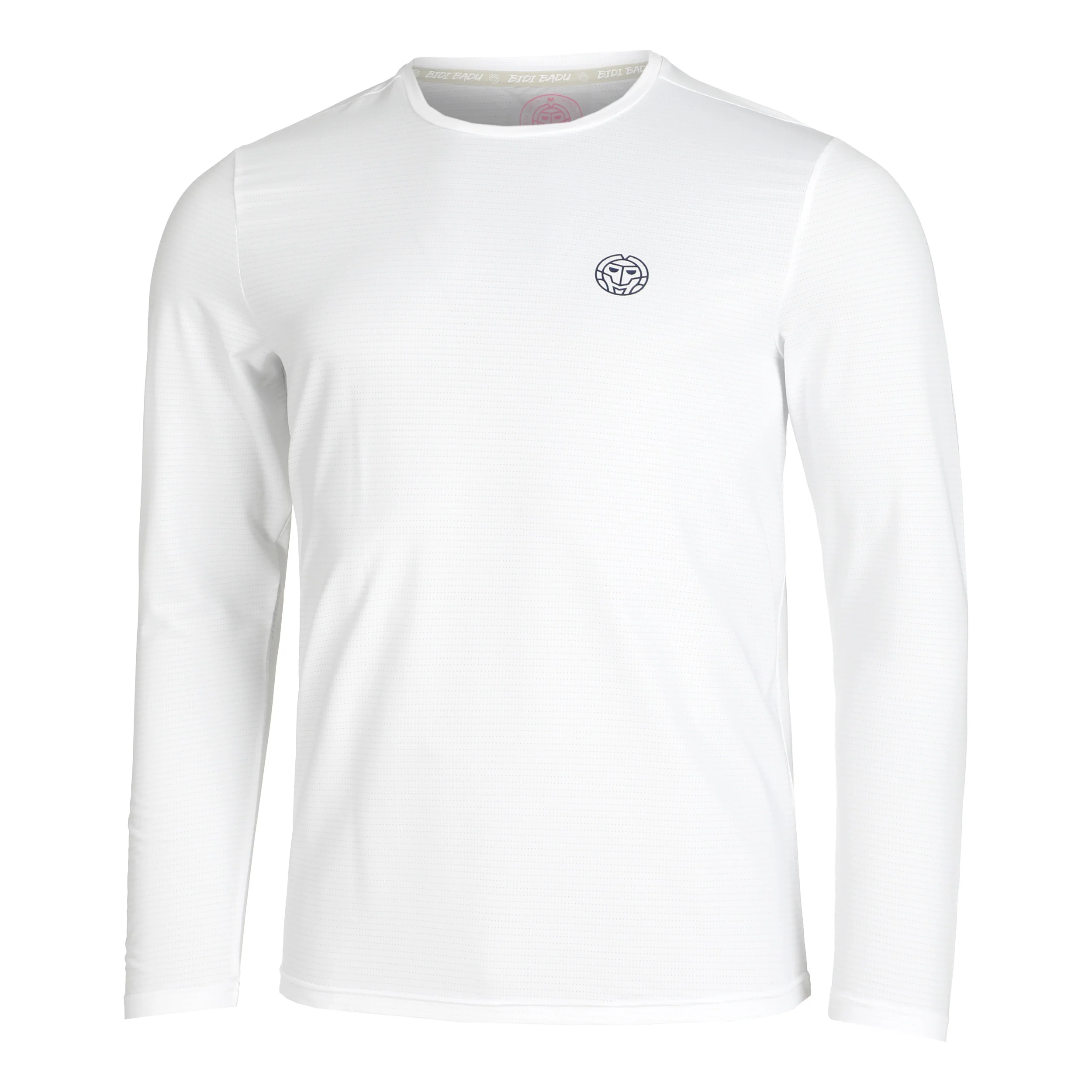 Crew Roundneck Haut Manches Longues Hommes-Blanc - Image 4