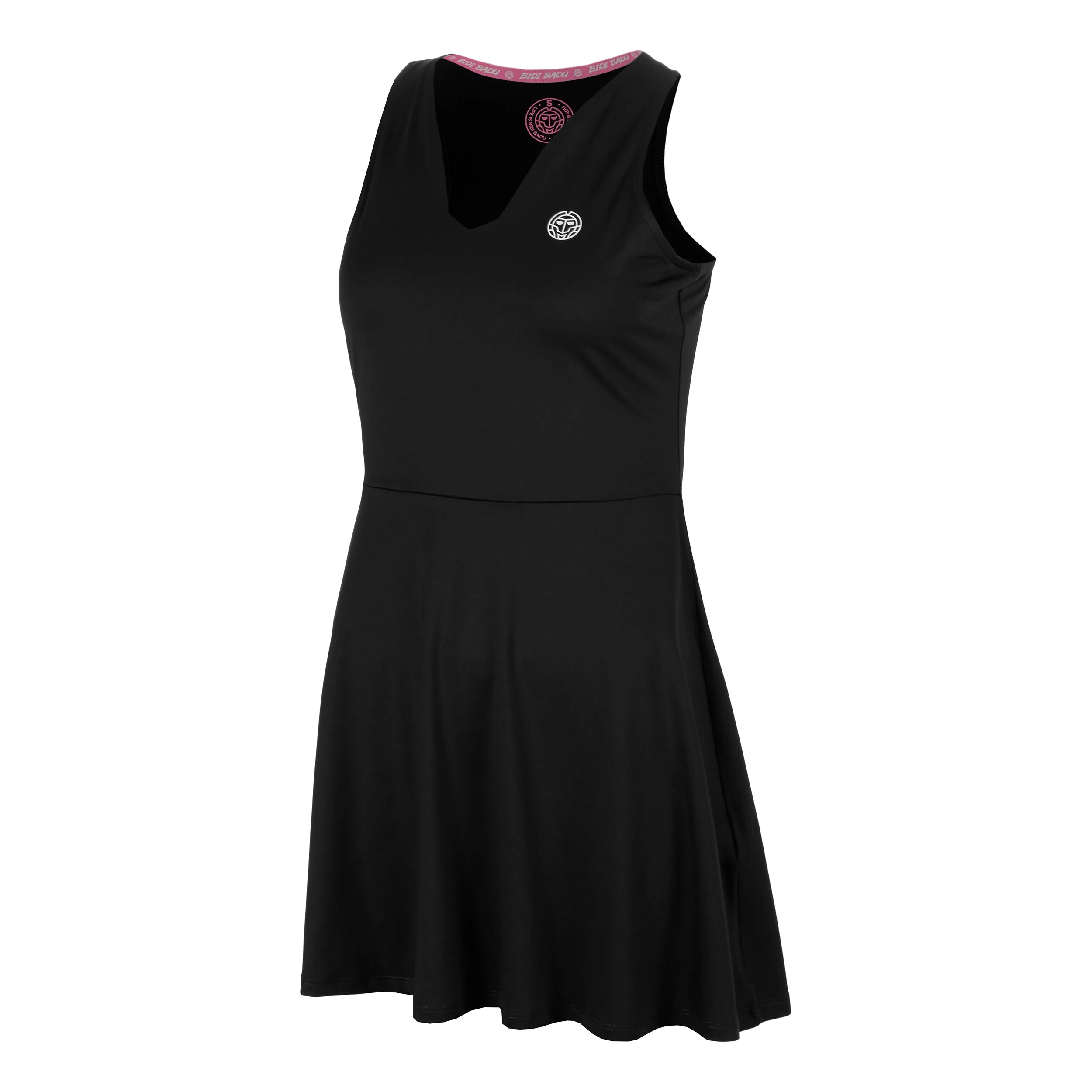 Crew V-Neck Robe Femmes-noir - Image 5