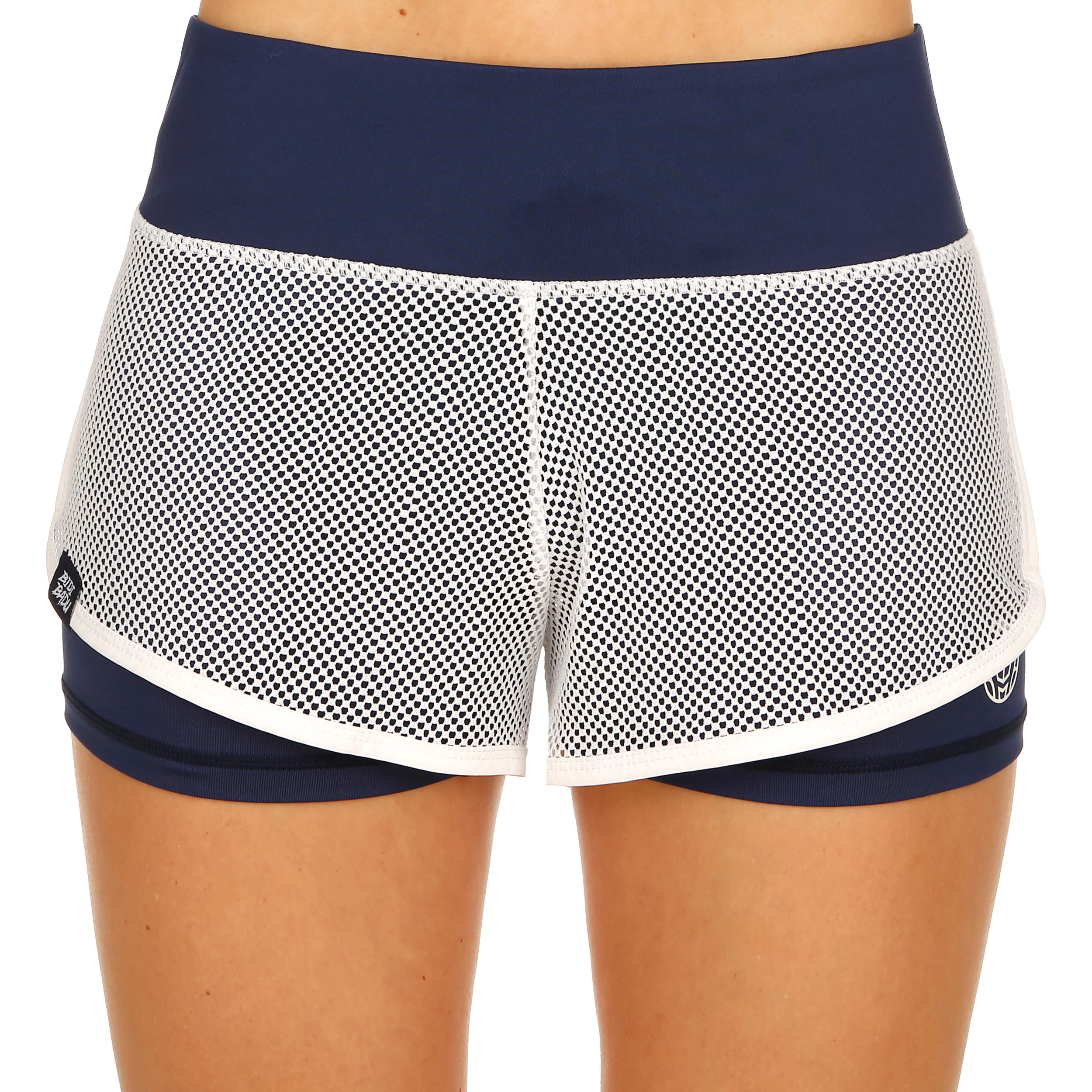 Efia Tech (2in1) Shorts Femmes-Bleu Foncé,Blanc - Image 3