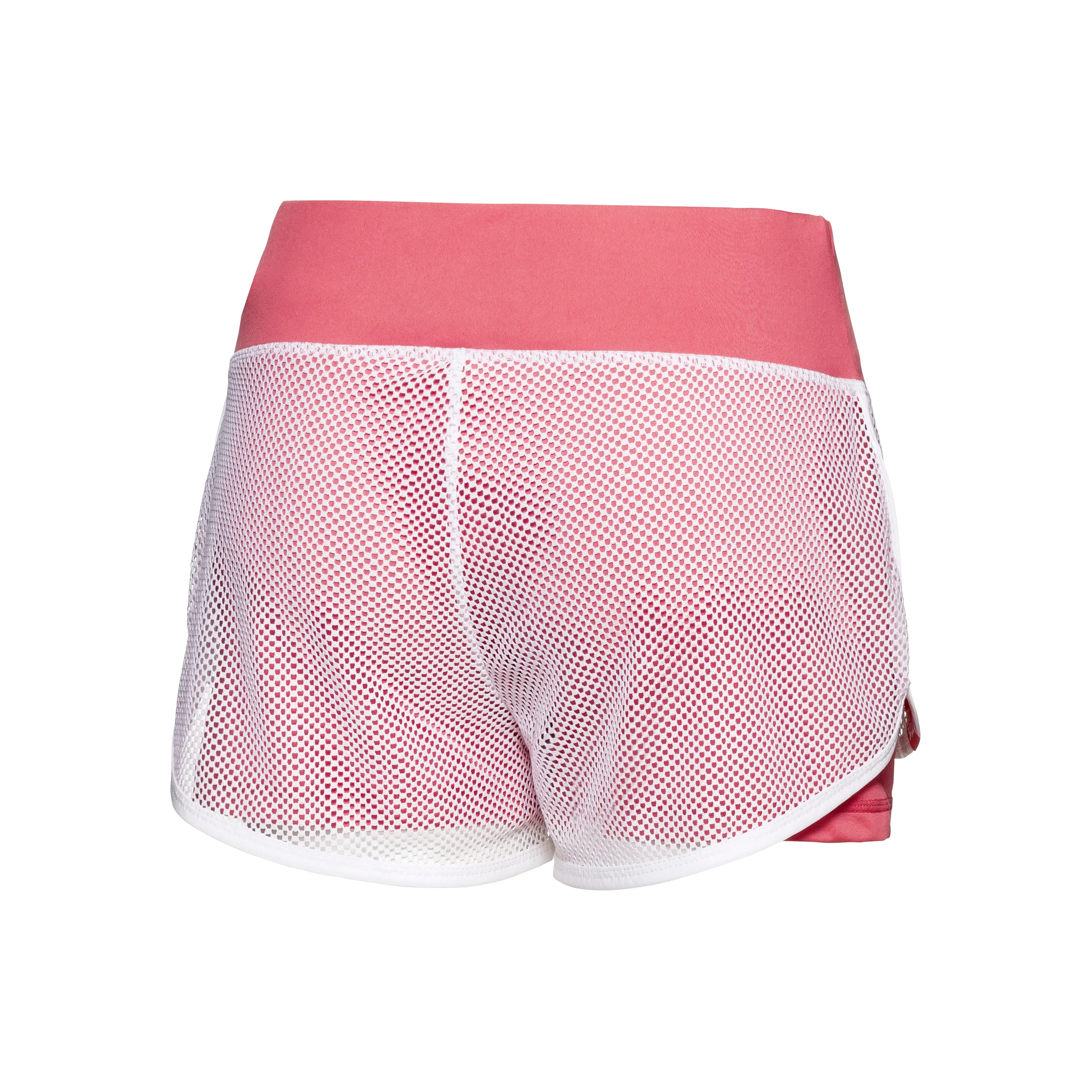 Efia Tech (2in1) Shorts Femmes-Corail,Blanc - Image 2