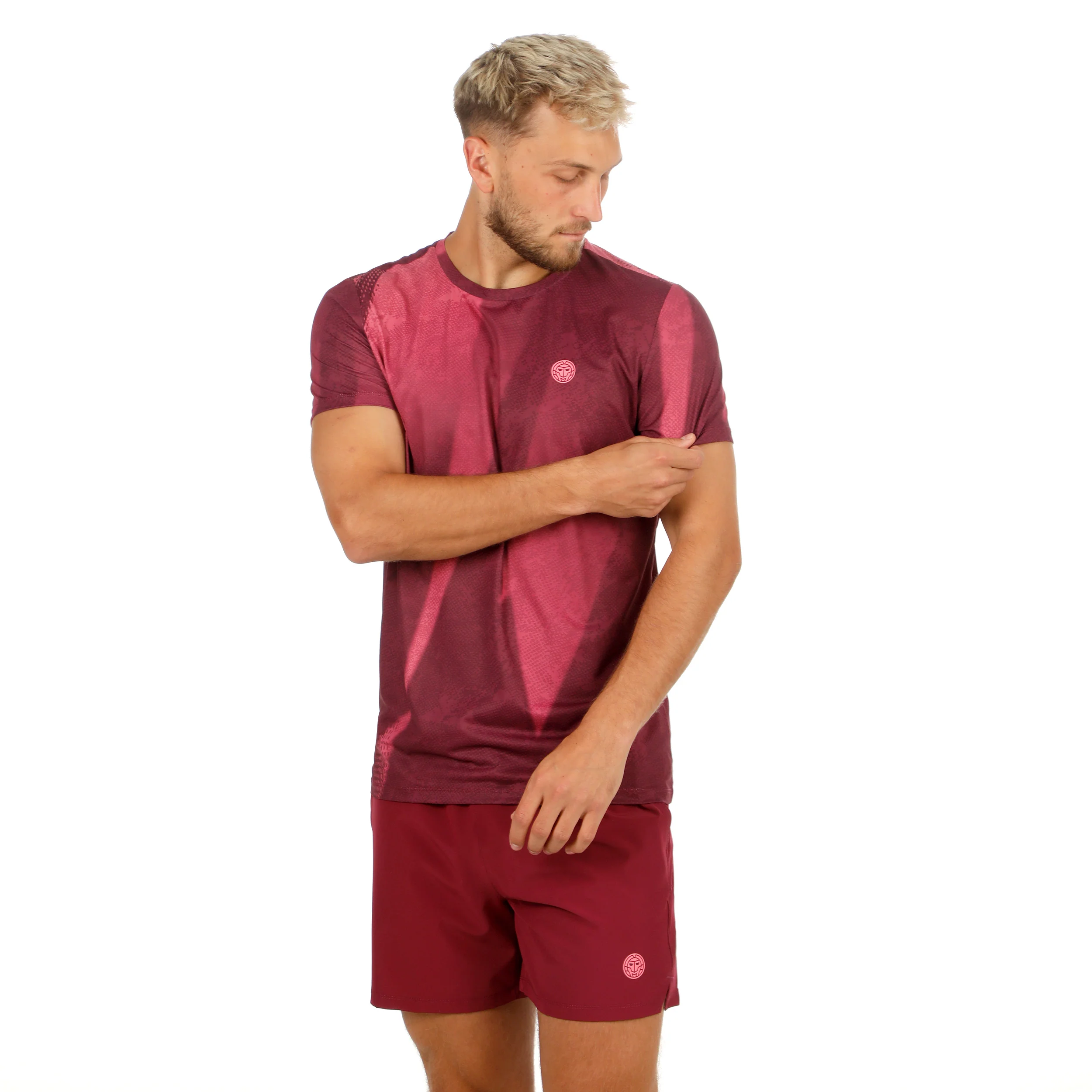 Freeze Out T-shirt Hommes - rouge foncé, rose - Image 5