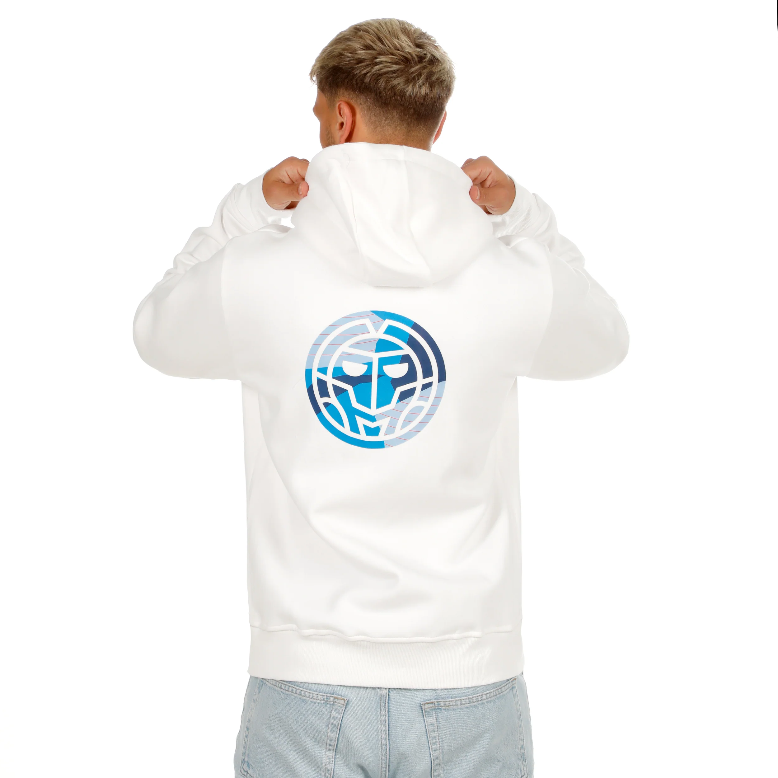 Hey Laguna Backprint Zip Sweat à capuche Hommes-blanc - Image 7