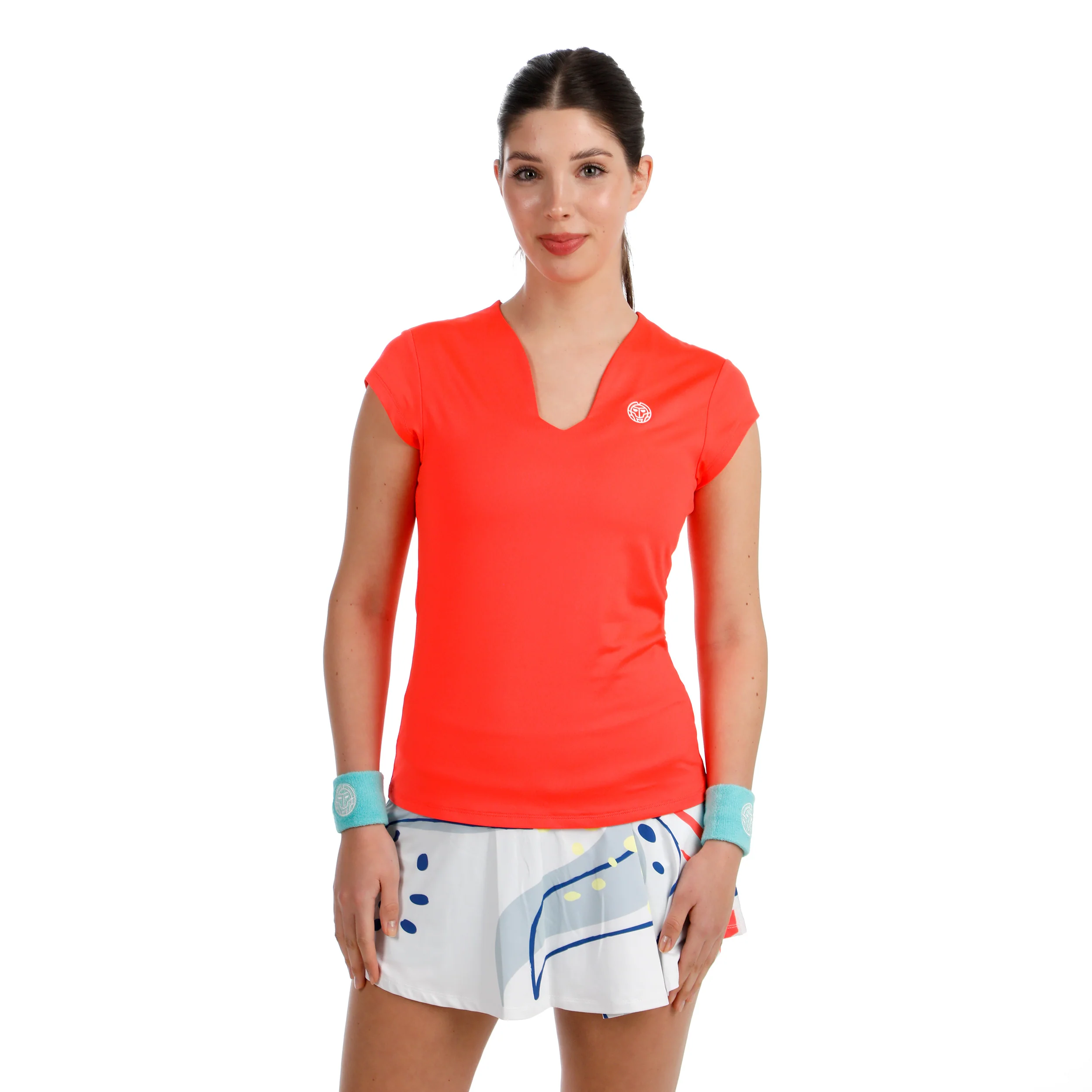 Hey Laguna V-Neck T-shirt Femmes-corail - Image 5