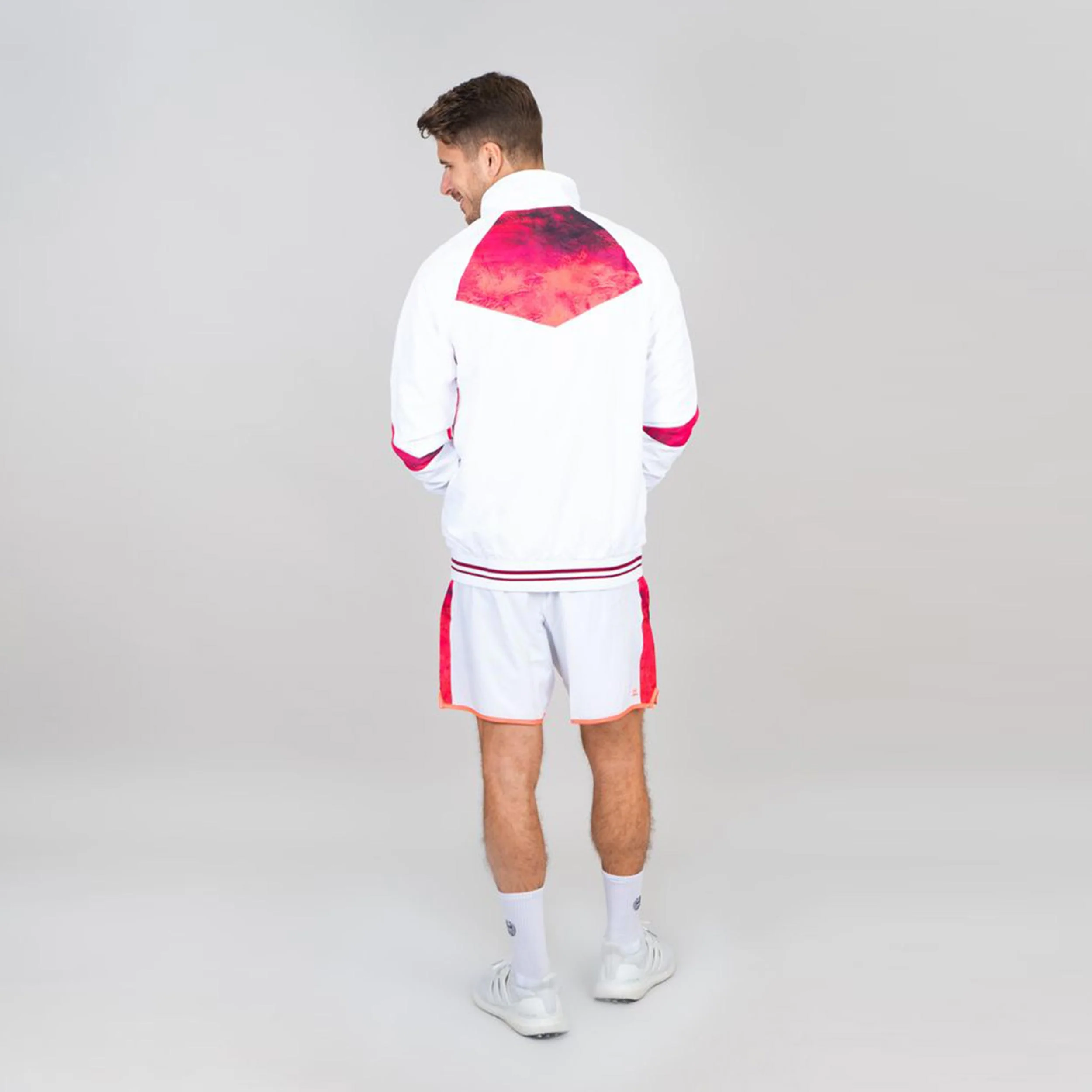 Jabu Tech Veste De Survêtement Hommes-Rouge,Blanc - Image 2