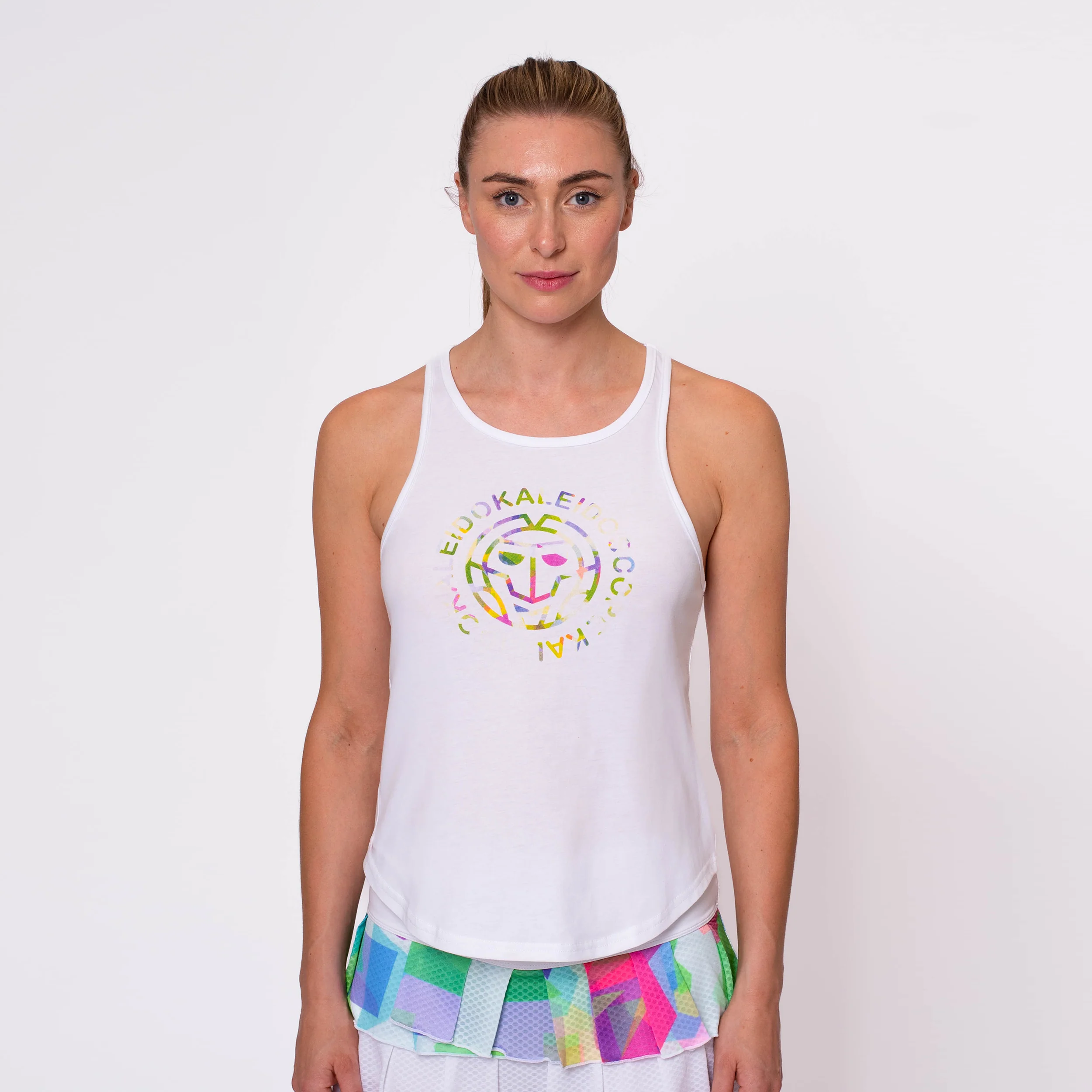 Kaleido Chill Débardeur Tank Top Femmes-Blanc - Image 3