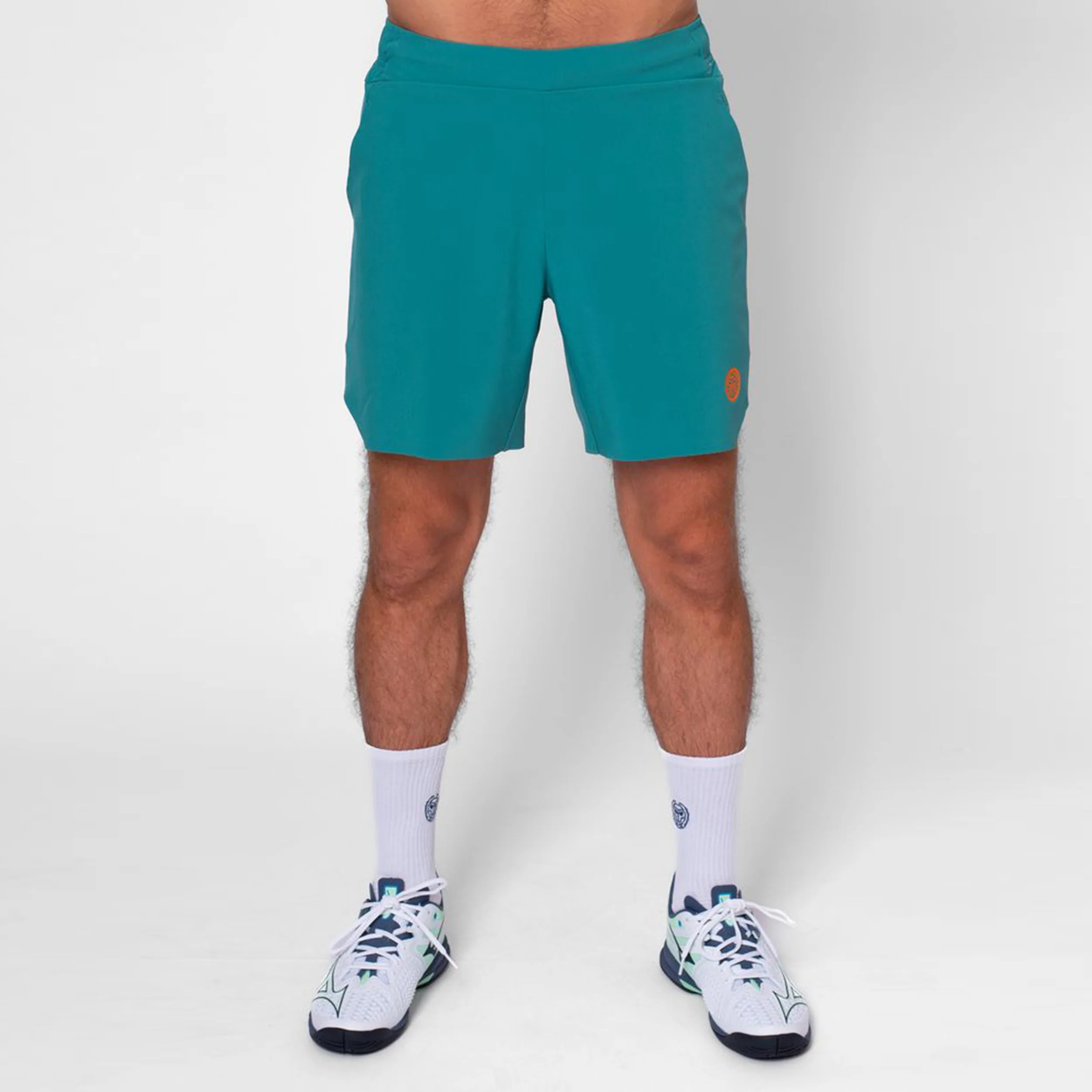 Melbourne 2025 7inch Shorts Hommes-Bleu Petrol, Orange - Image 3