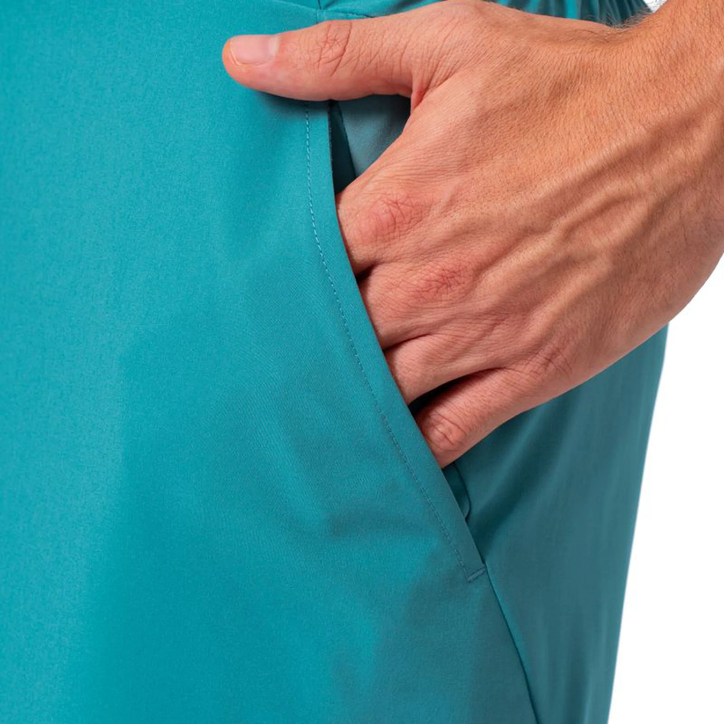 Melbourne 2025 7inch Shorts Hommes-Bleu Petrol, Orange - Image 6