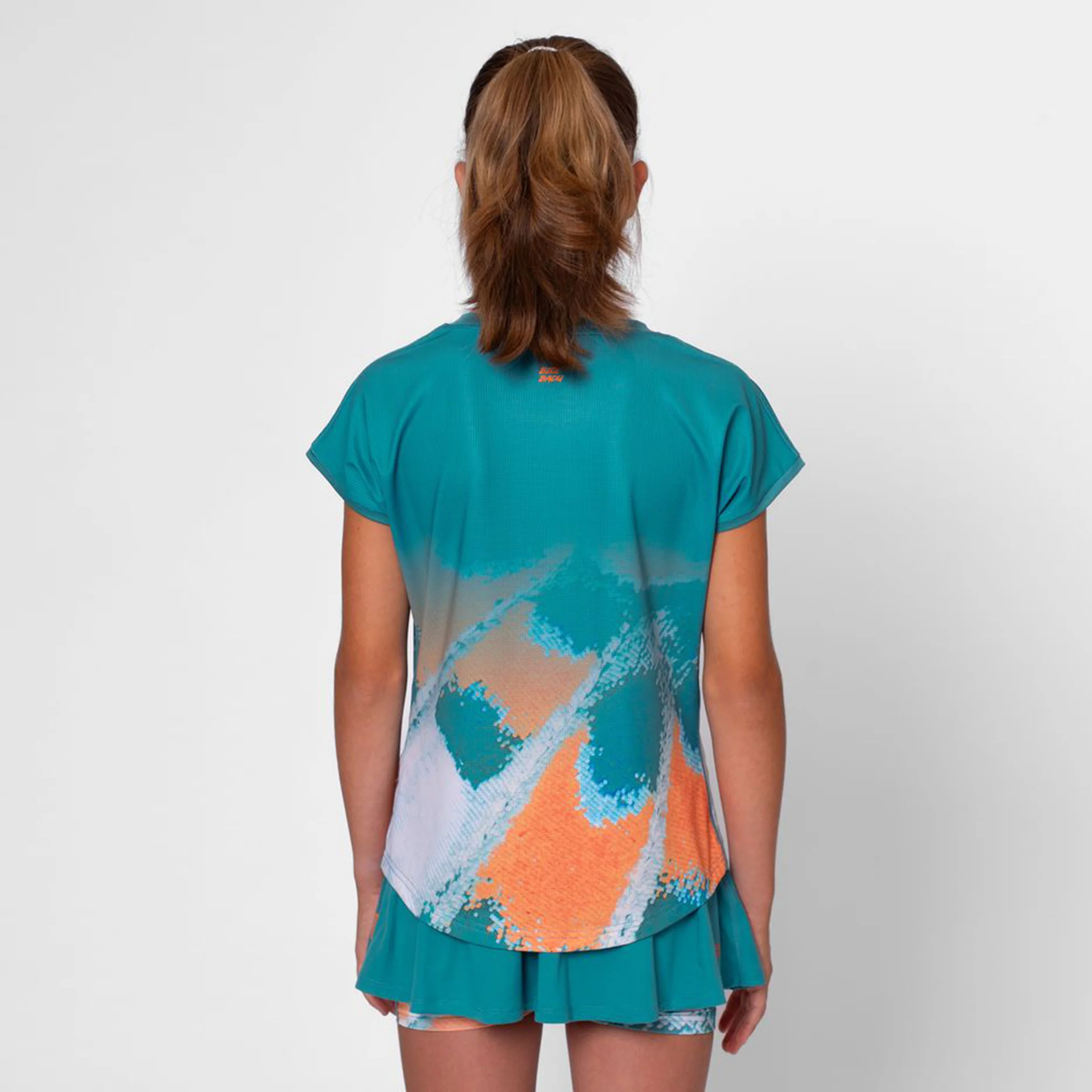 Melbourne 2025 T-shirt Filles-Bleu Petrol, Orange - Image 4
