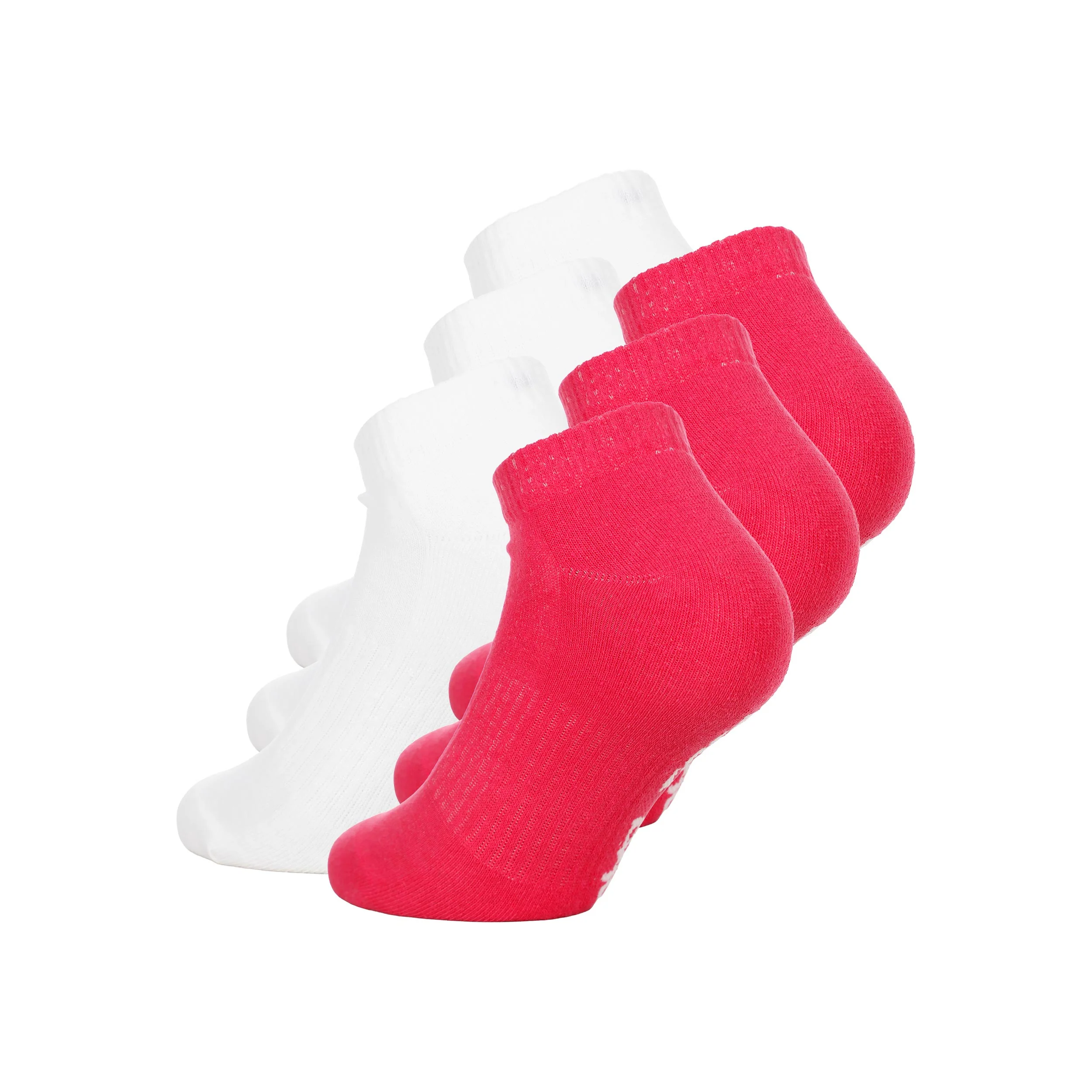 No Party XXL No Show Move Chaussettes De Tennis-Pink,Blanc - Image 2