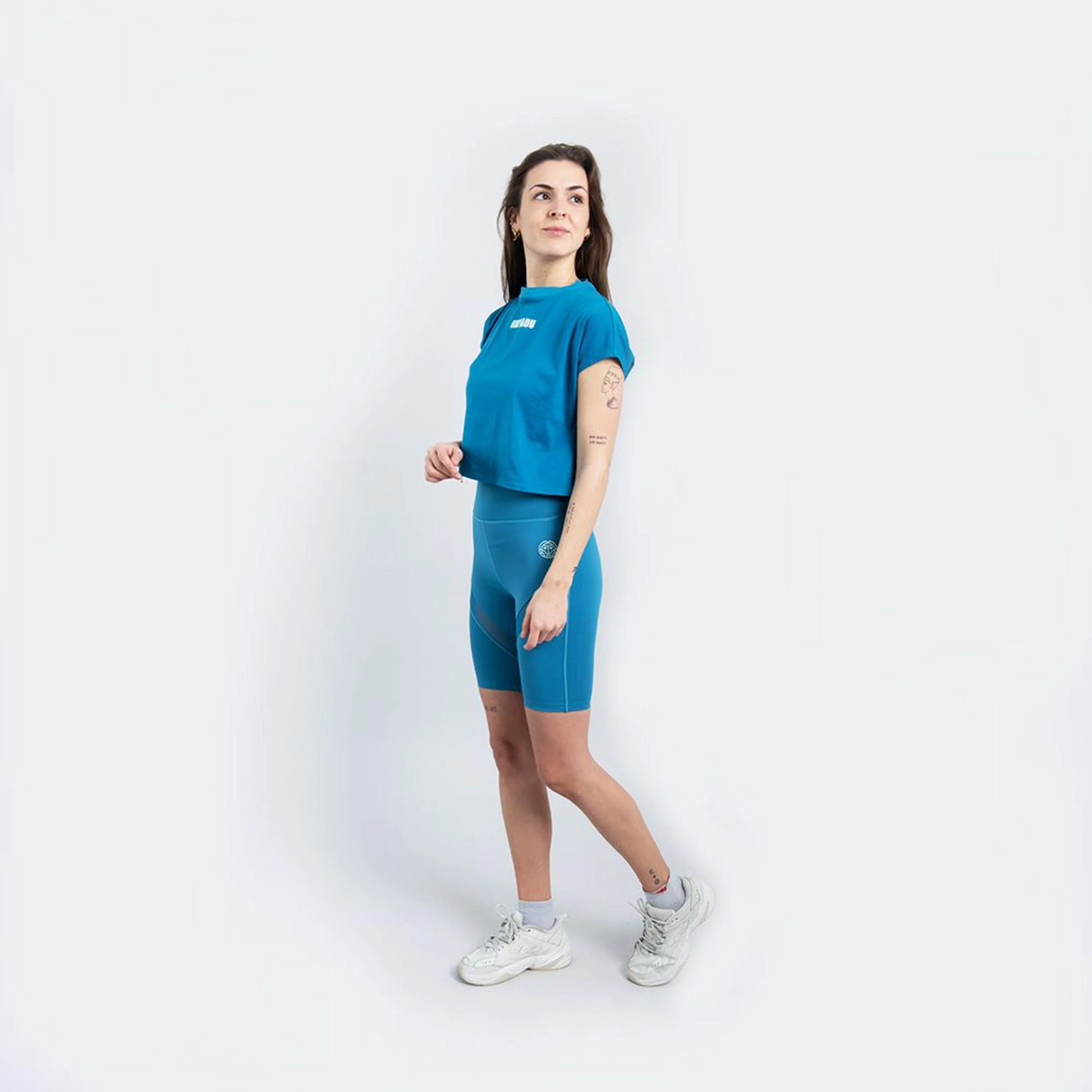 Quadriceps Move Cycling Shorts Femmes-Bleu Petrol - Image 4