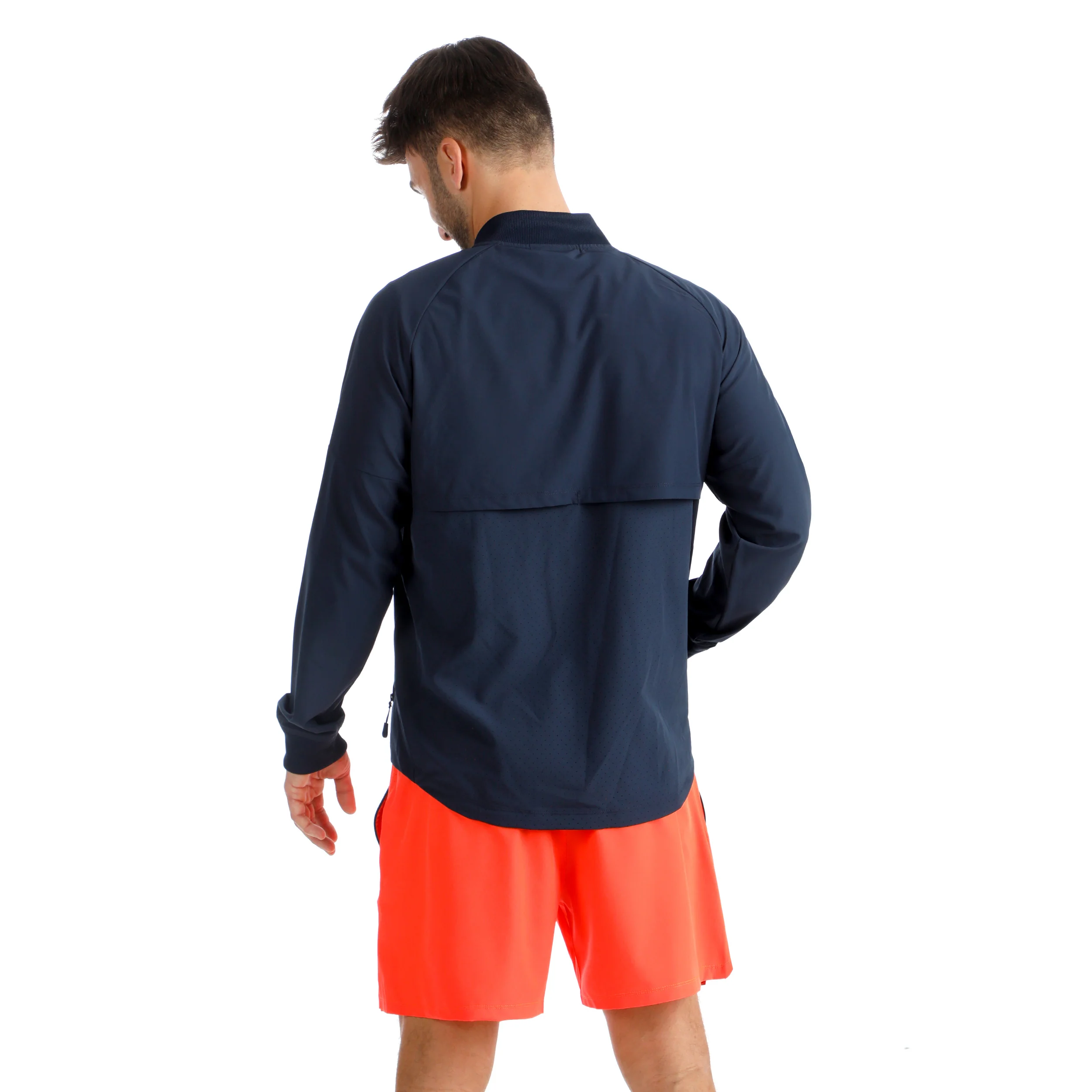Solid Veste de survêtement Hommes-bleu foncé - Image 7