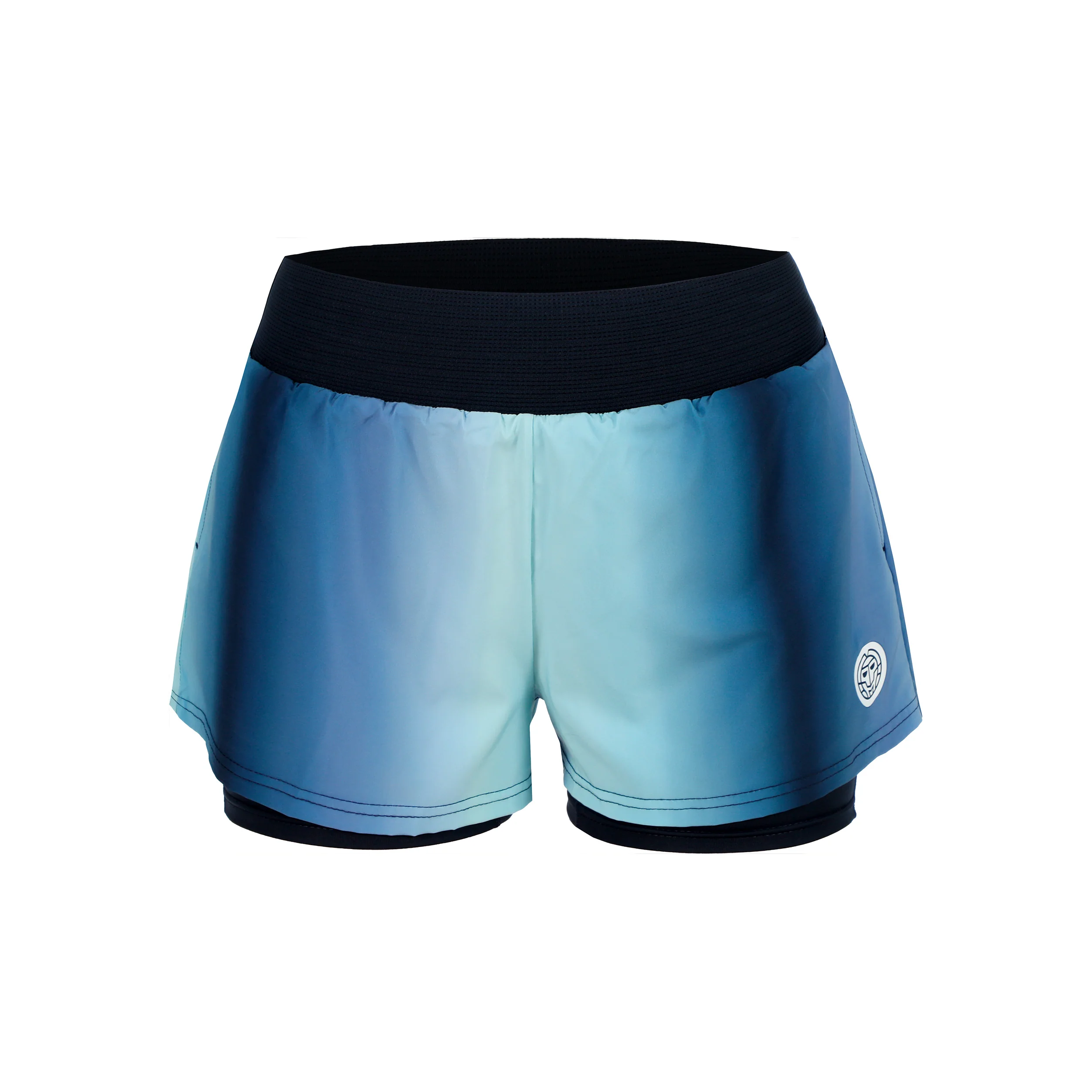 Spectrum 2In1 Printed Shorts Femmes-Bleu Foncé,Bleu Clair