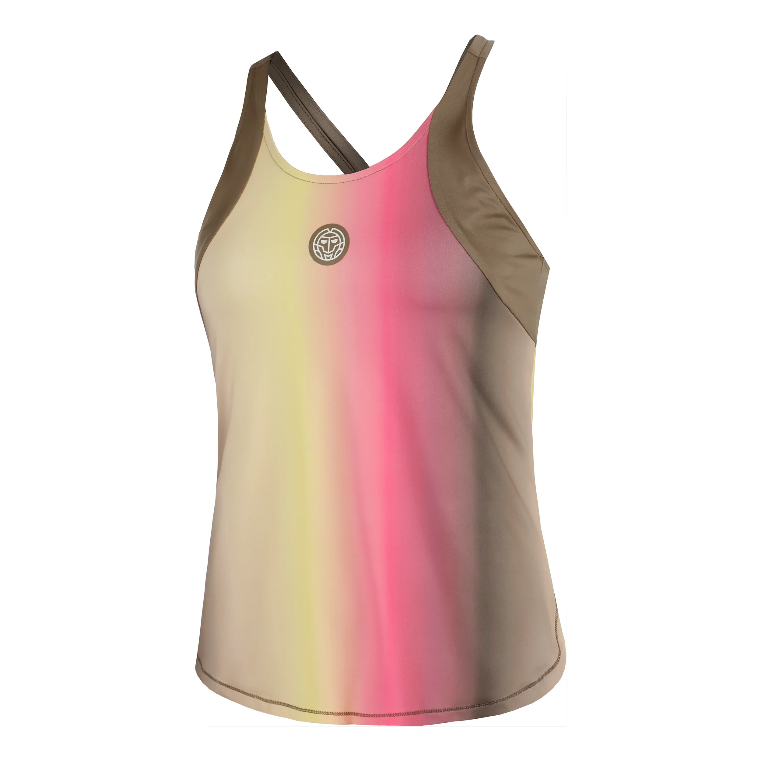 Spectrum Débardeur Tank Top Femmes-Marron,Jaune