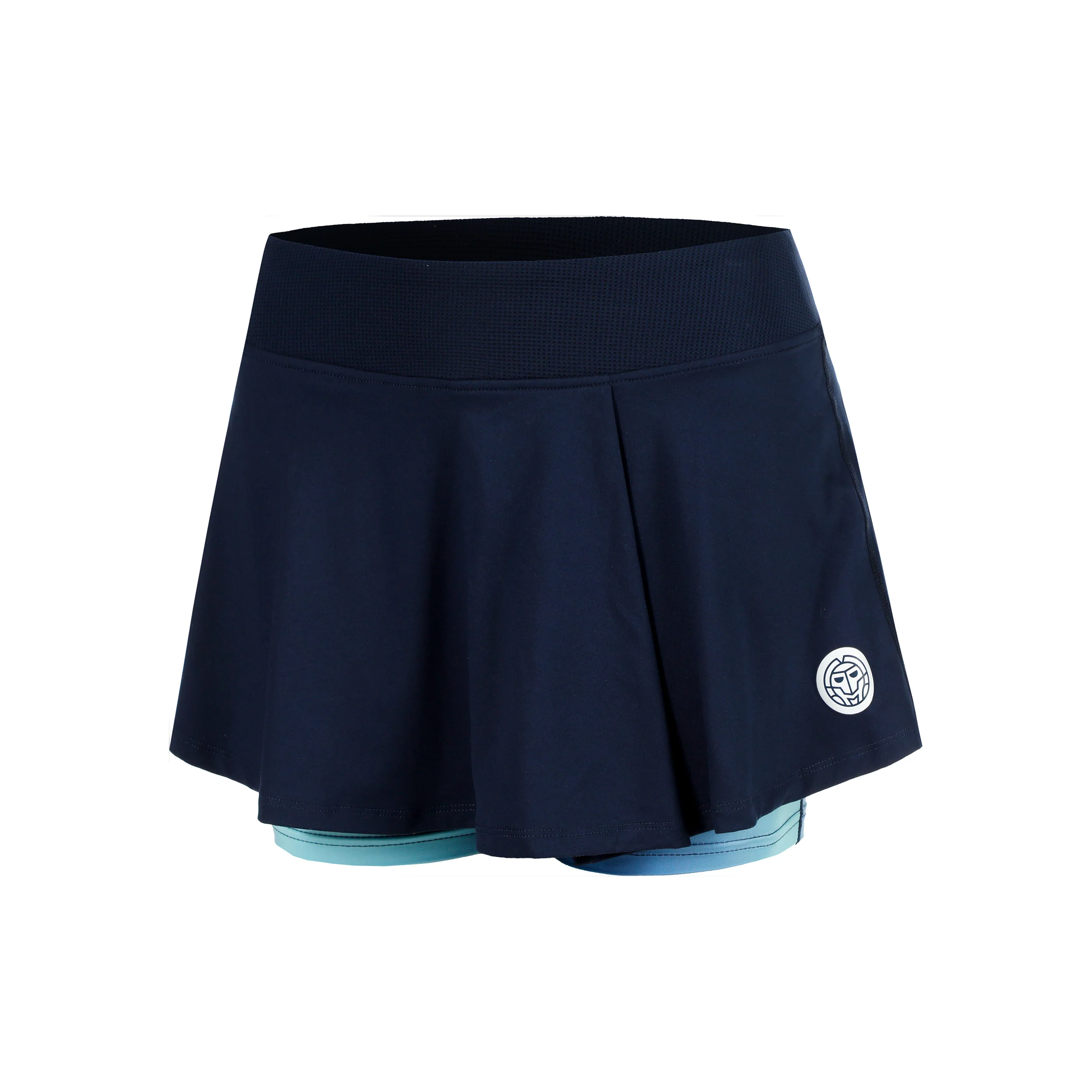 Spectrum Printed Wavy Jupe Femmes-Bleu Foncé,Bleu Clair