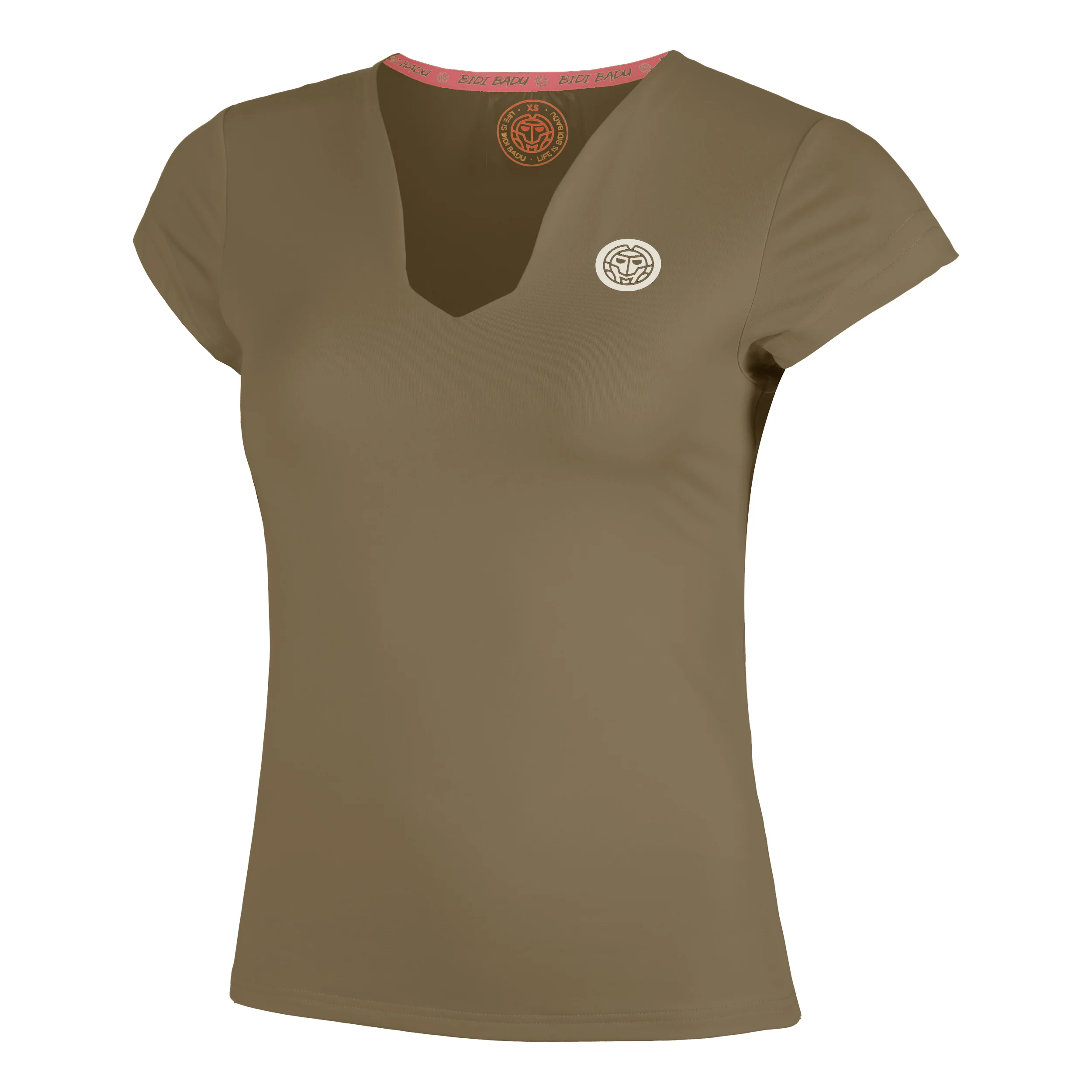 Spectrum V-Neck T-shirt Femmes-Marron