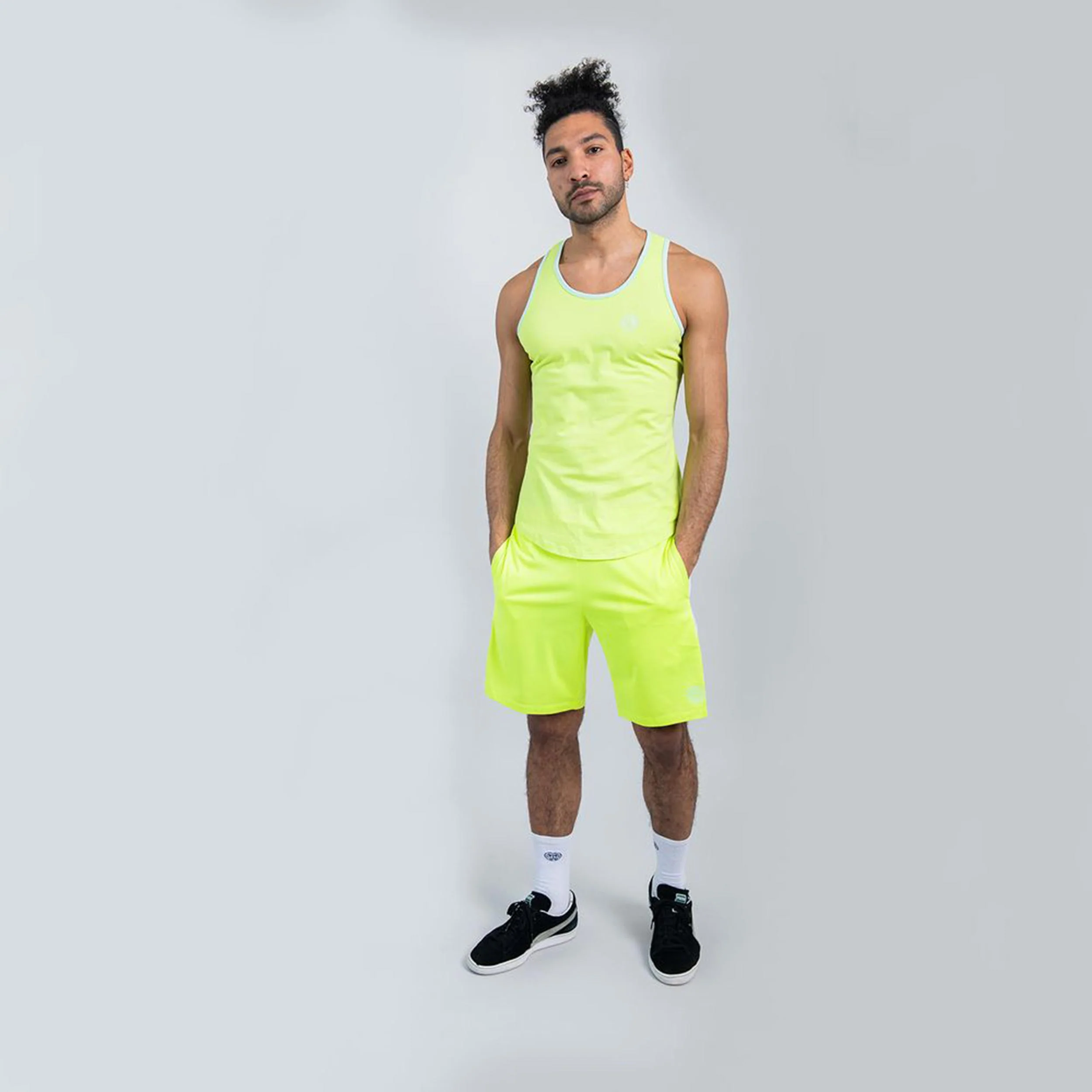 Trapezius Maximus Move Débardeur Tank Top Hommes-Jaunes Fluo - Image 3