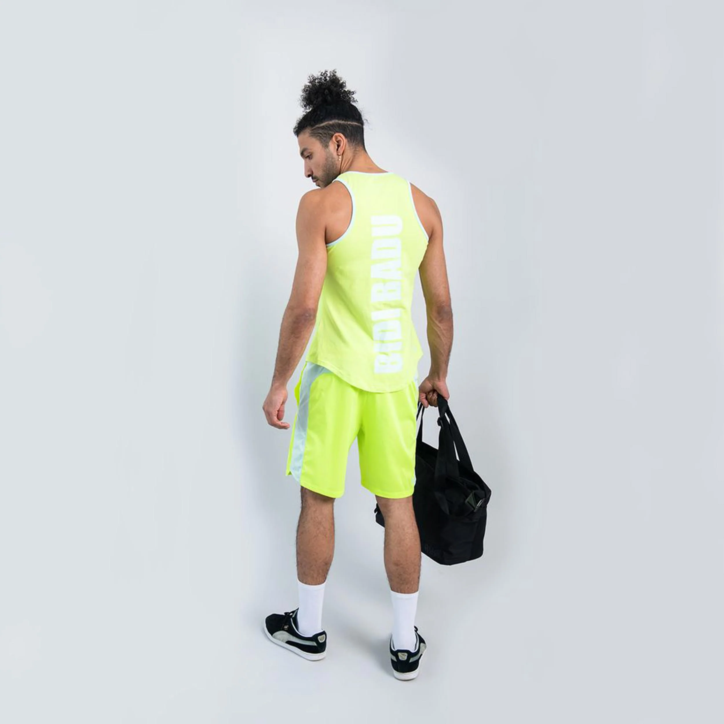 Trapezius Maximus Move Débardeur Tank Top Hommes-Jaunes Fluo - Image 4