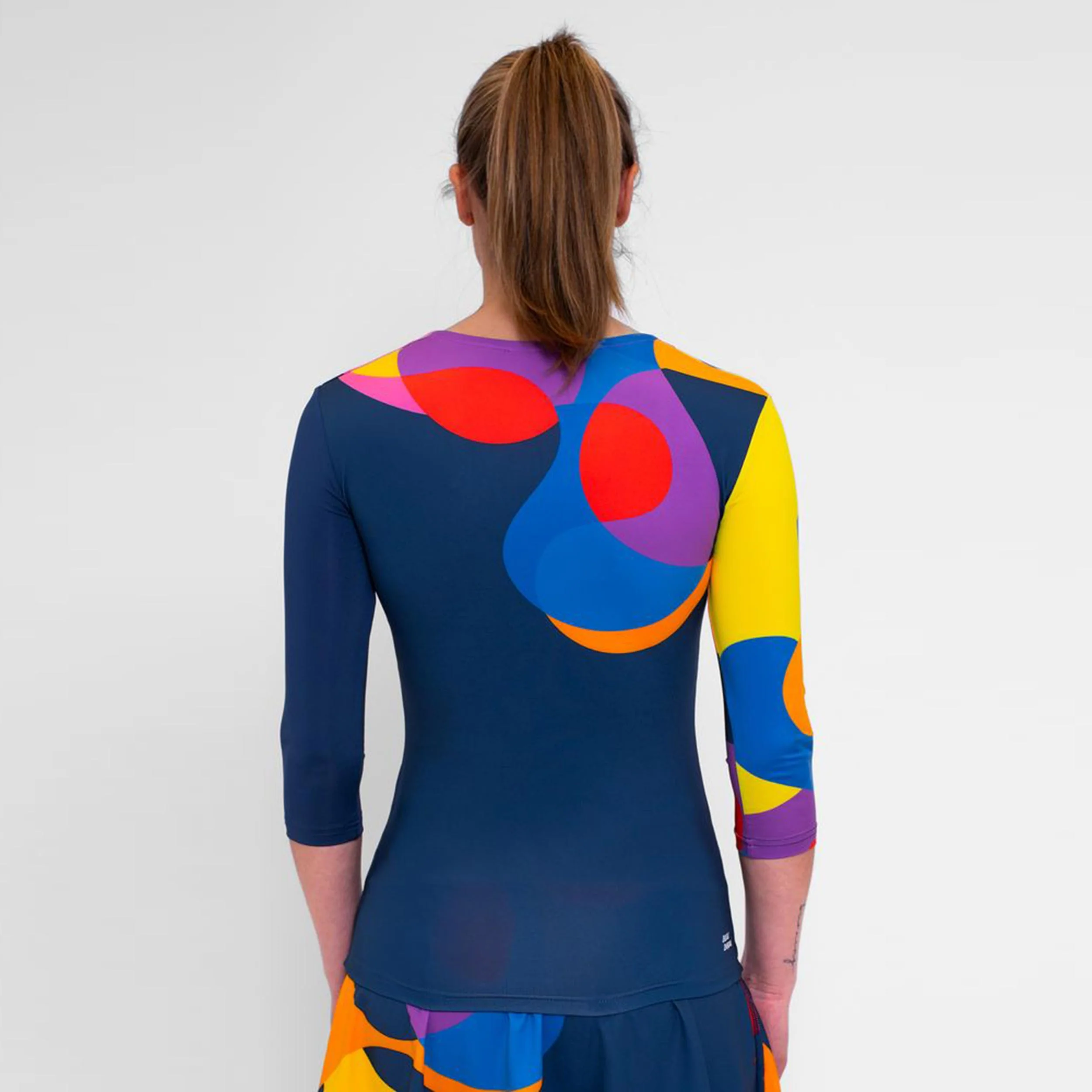 Twiggy Haut Manches Longues Femmes-Bleu Foncé,Multicouleur - Image 2